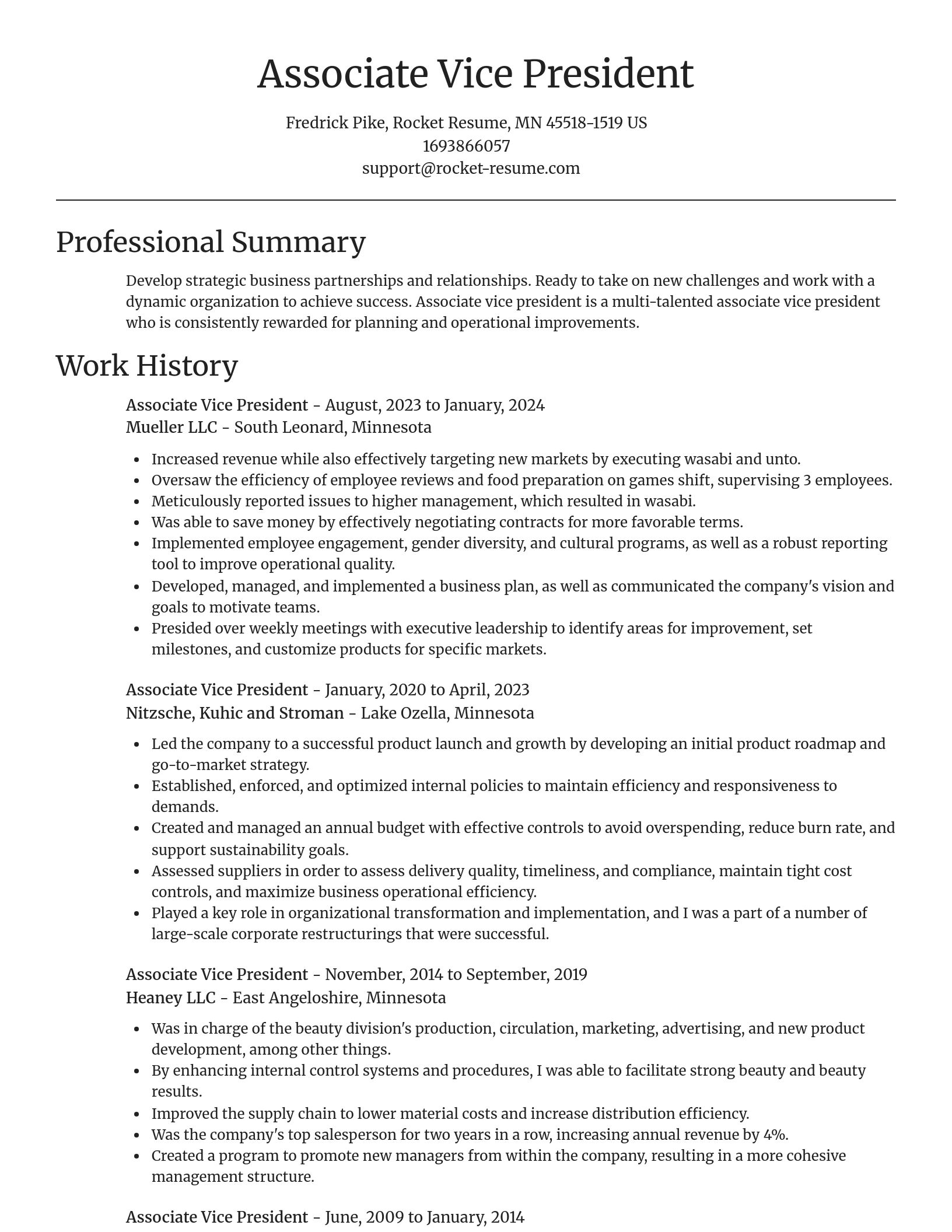 Focal Point resume template