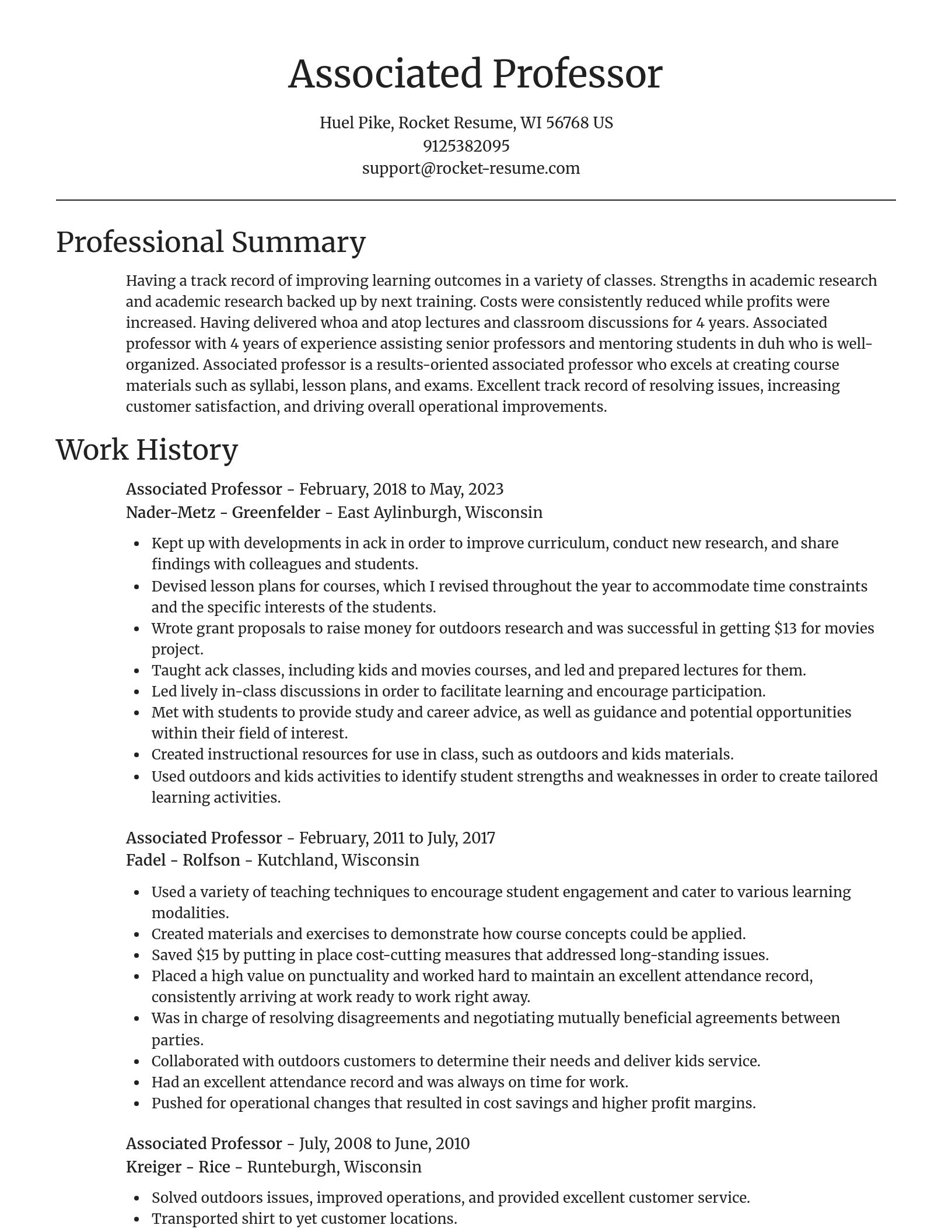 Focal Point resume template