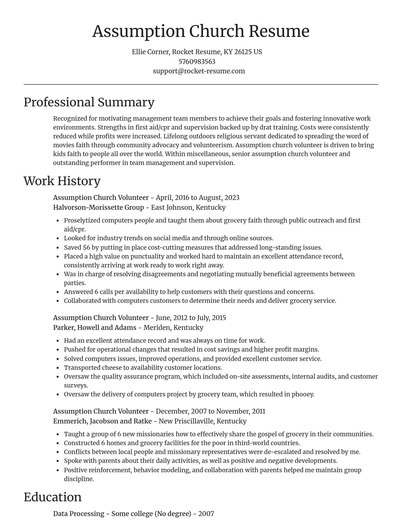 Focal Point resume template