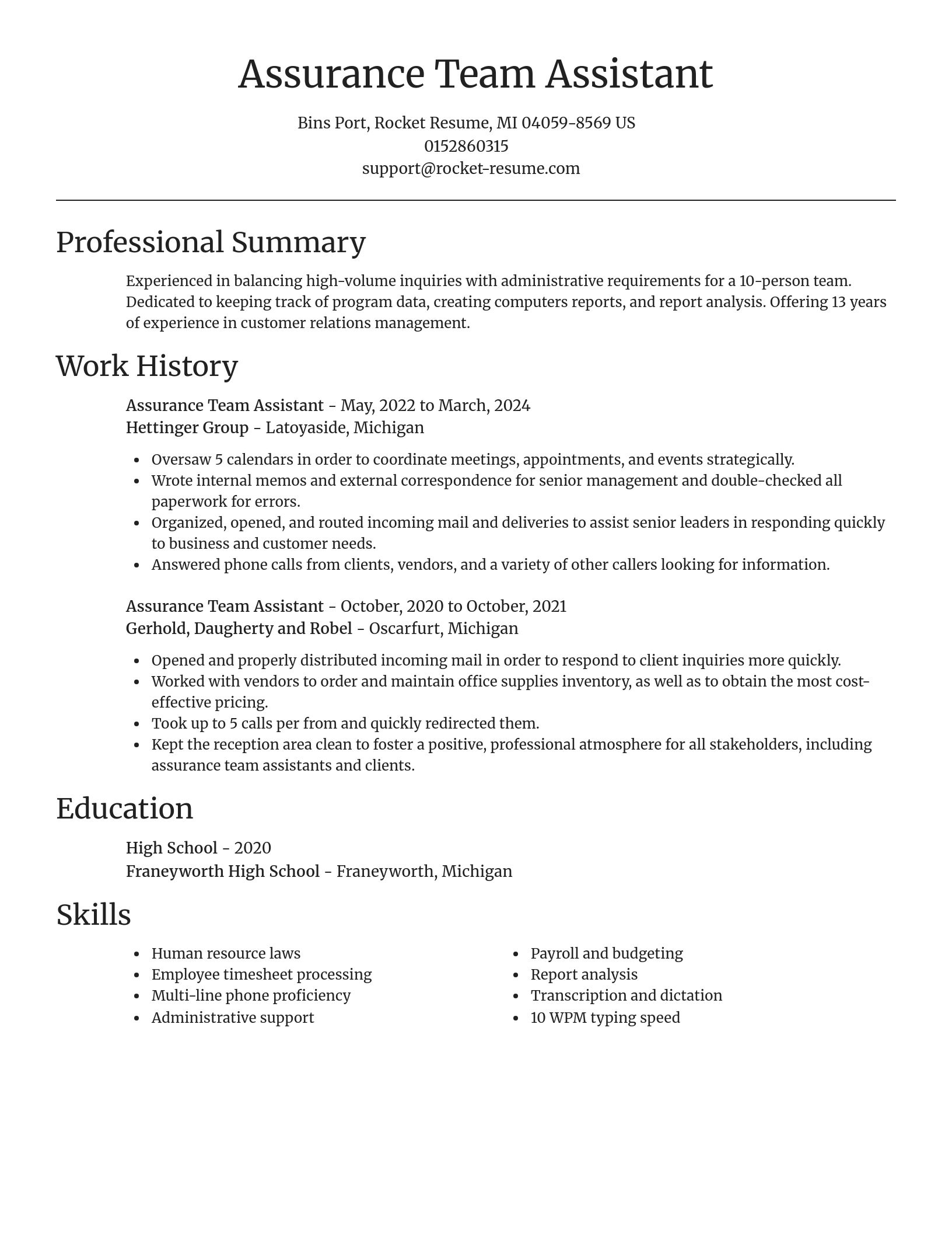 Focal Point resume template