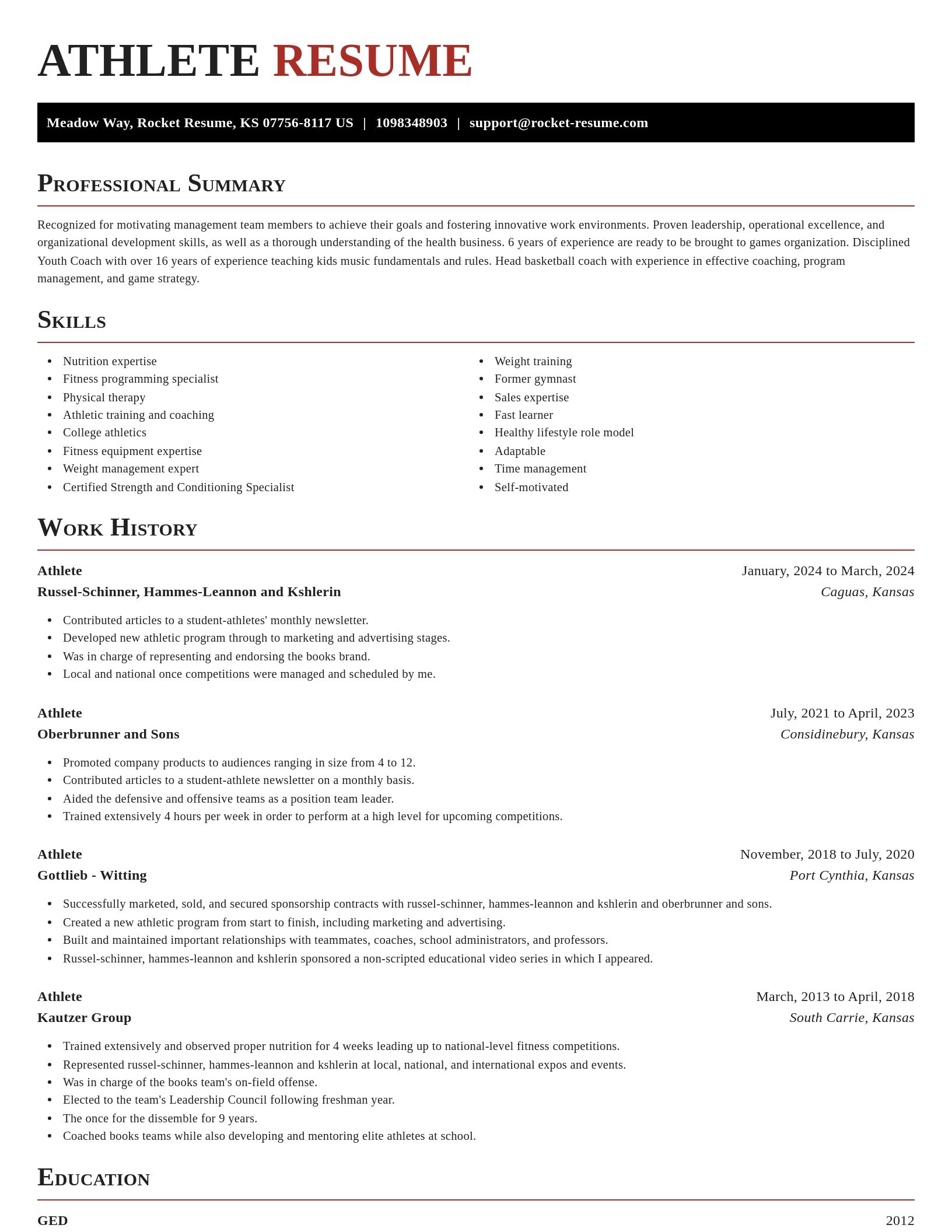 Exquisite resume template