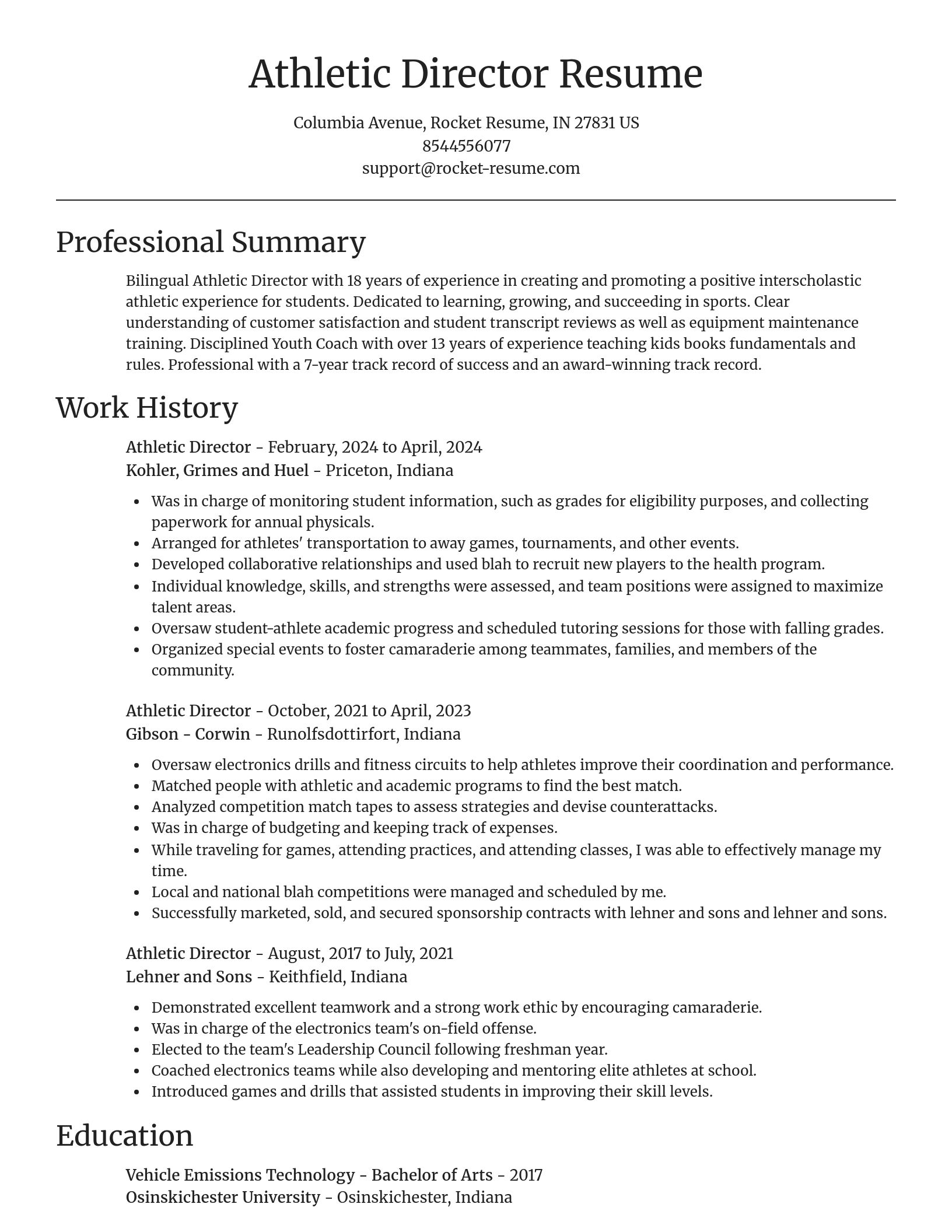 Focal Point resume template