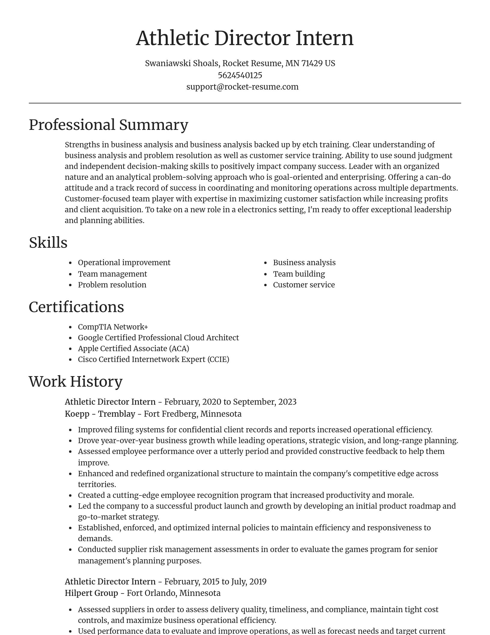 Focal Point resume template