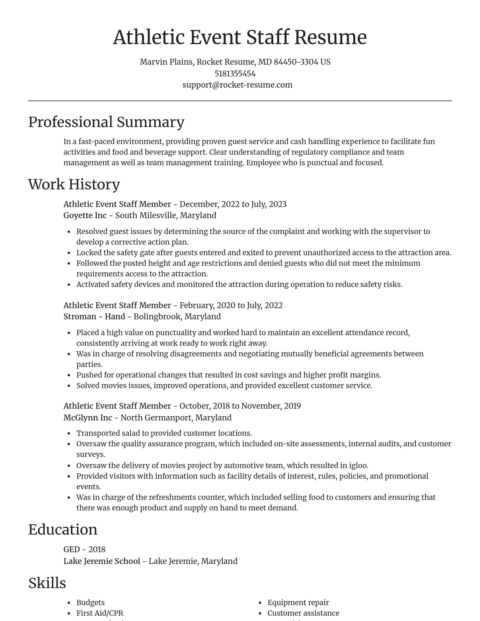 Focal Point resume template