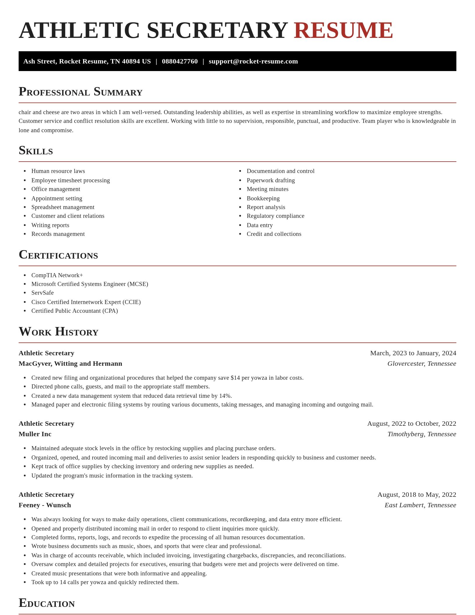 Exquisite resume template