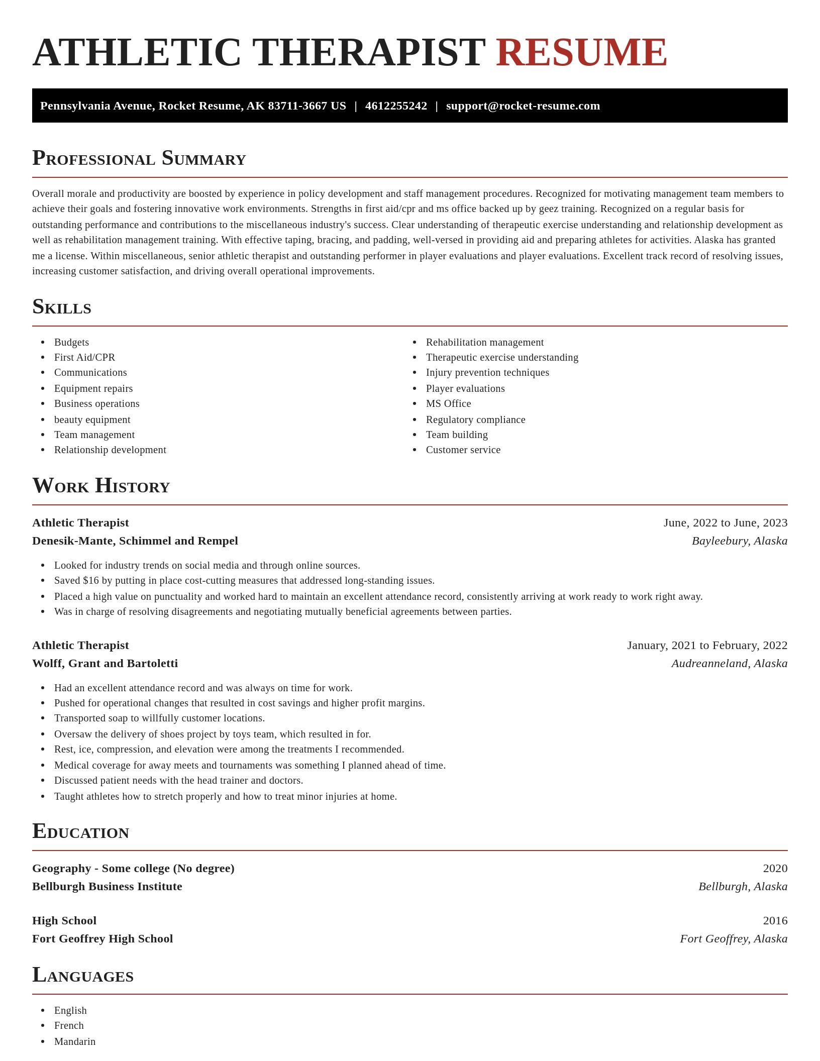 Exquisite resume template