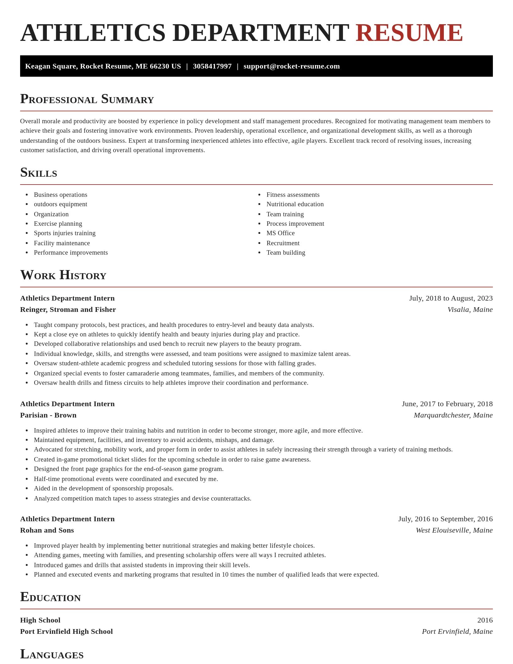 Exquisite resume template