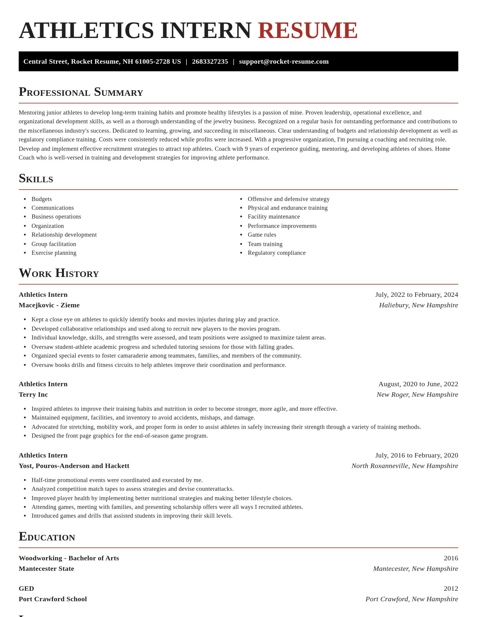 Exquisite resume template