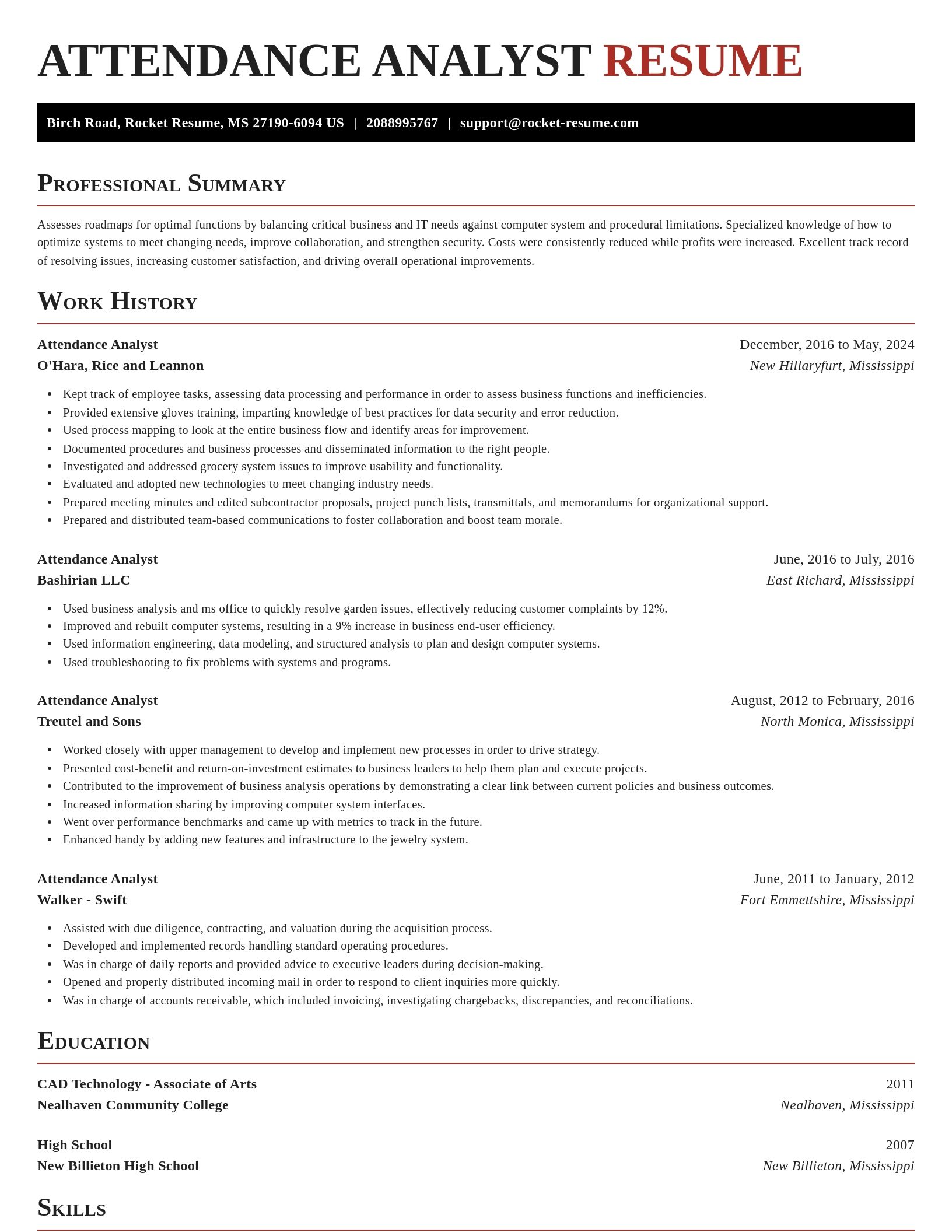 Exquisite resume template