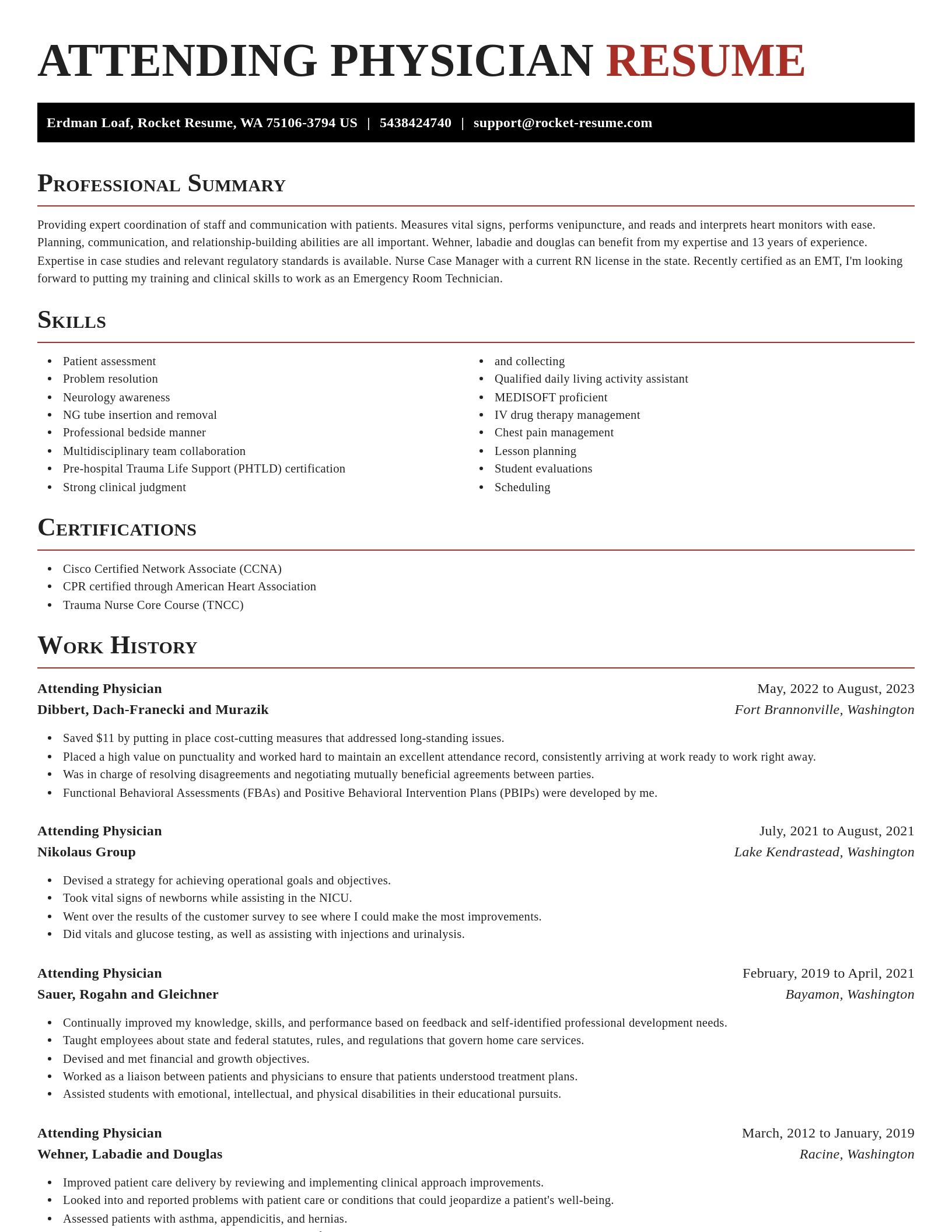 Exquisite resume template