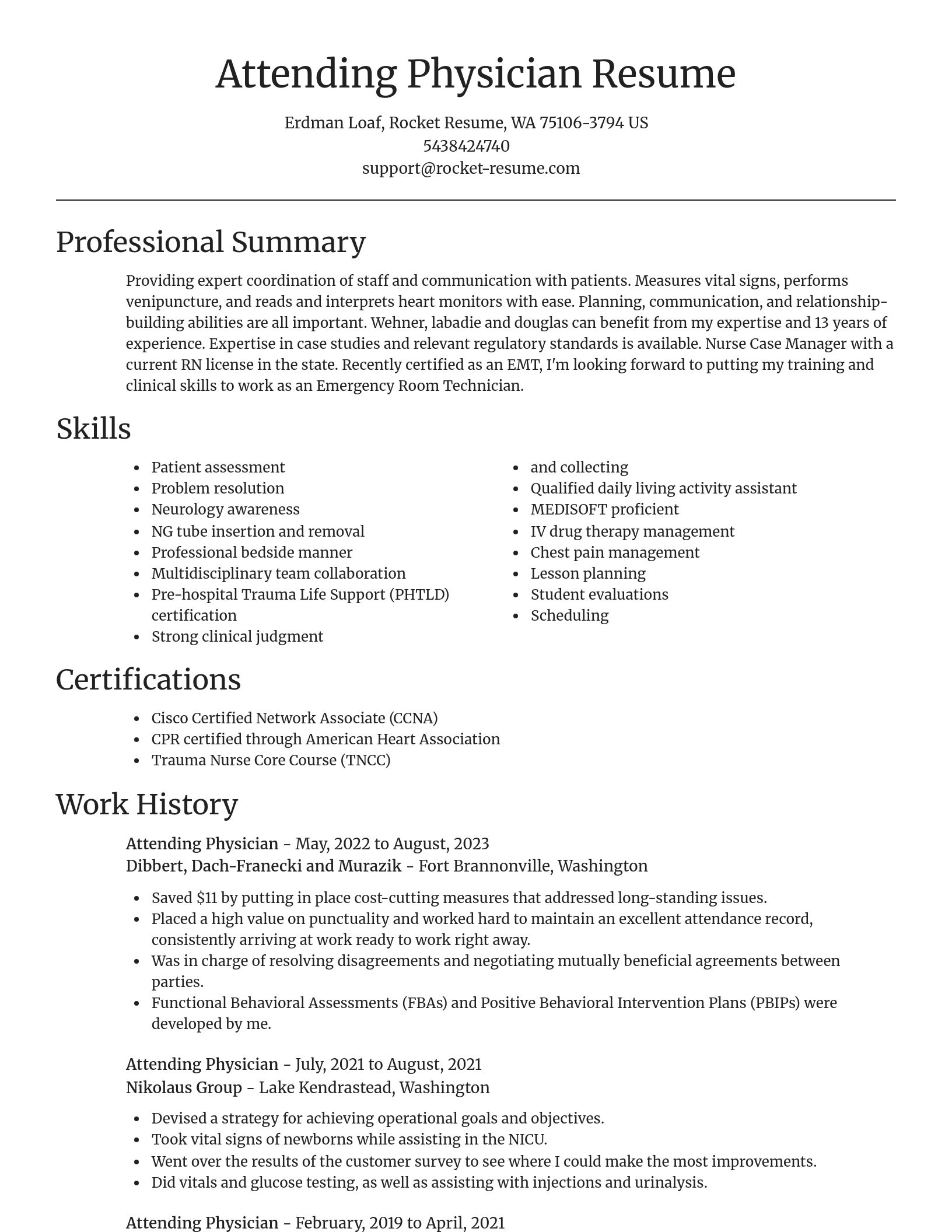 Focal Point resume template