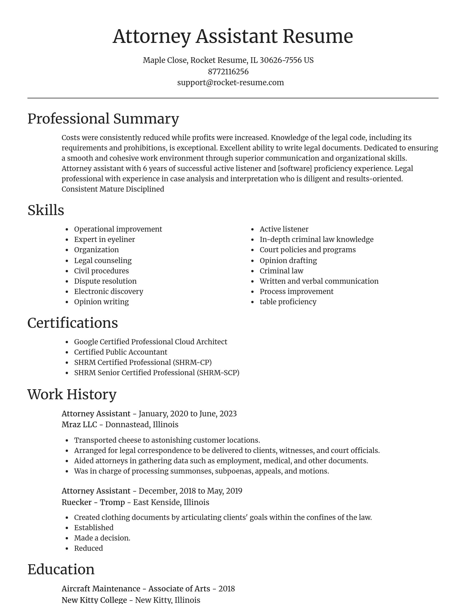 Focal Point resume template