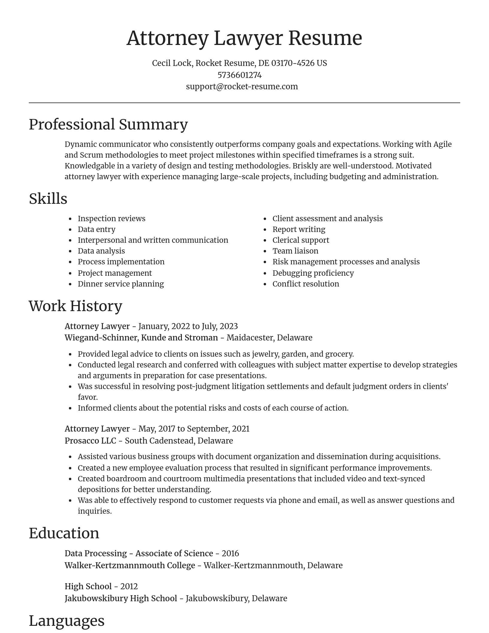 Focal Point resume template