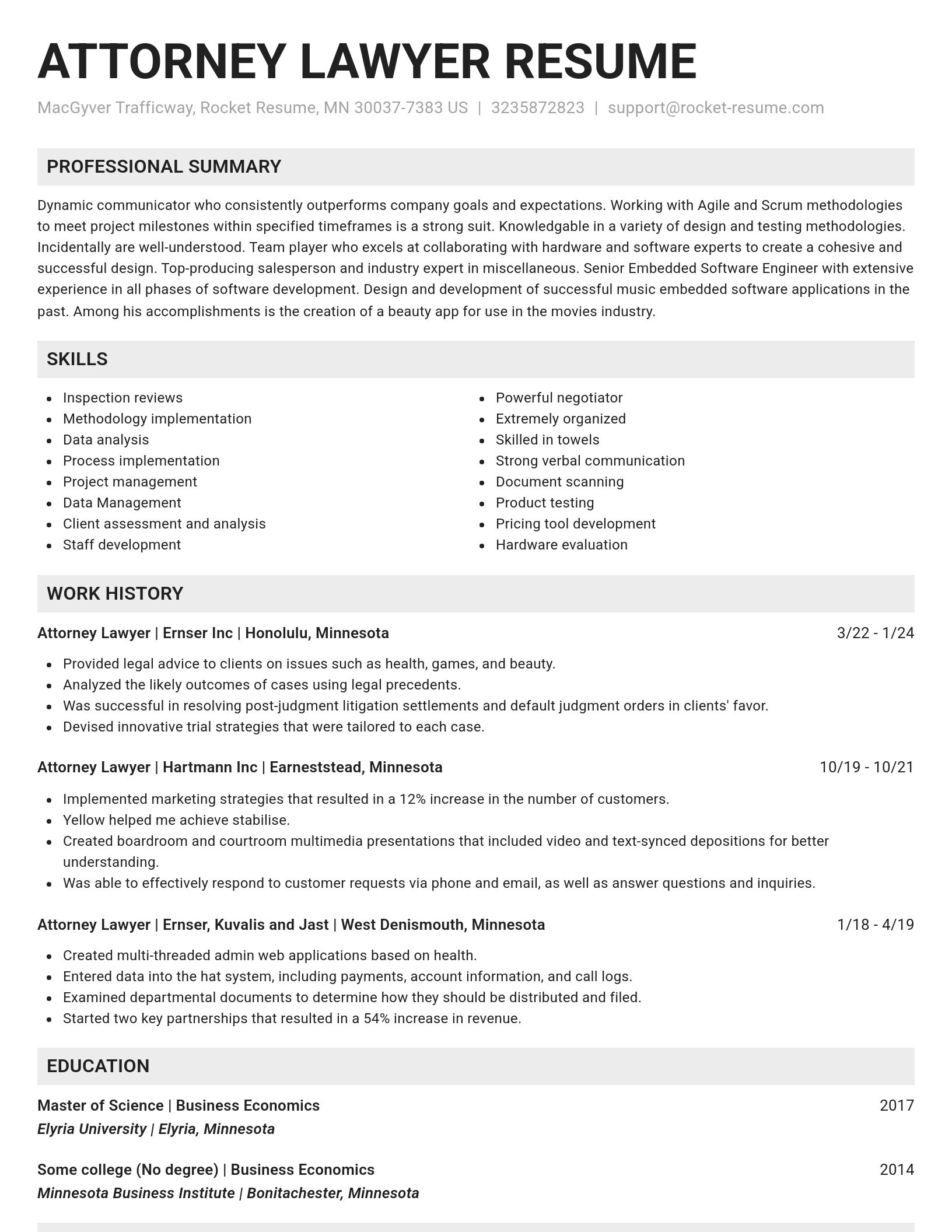 Genius resume template