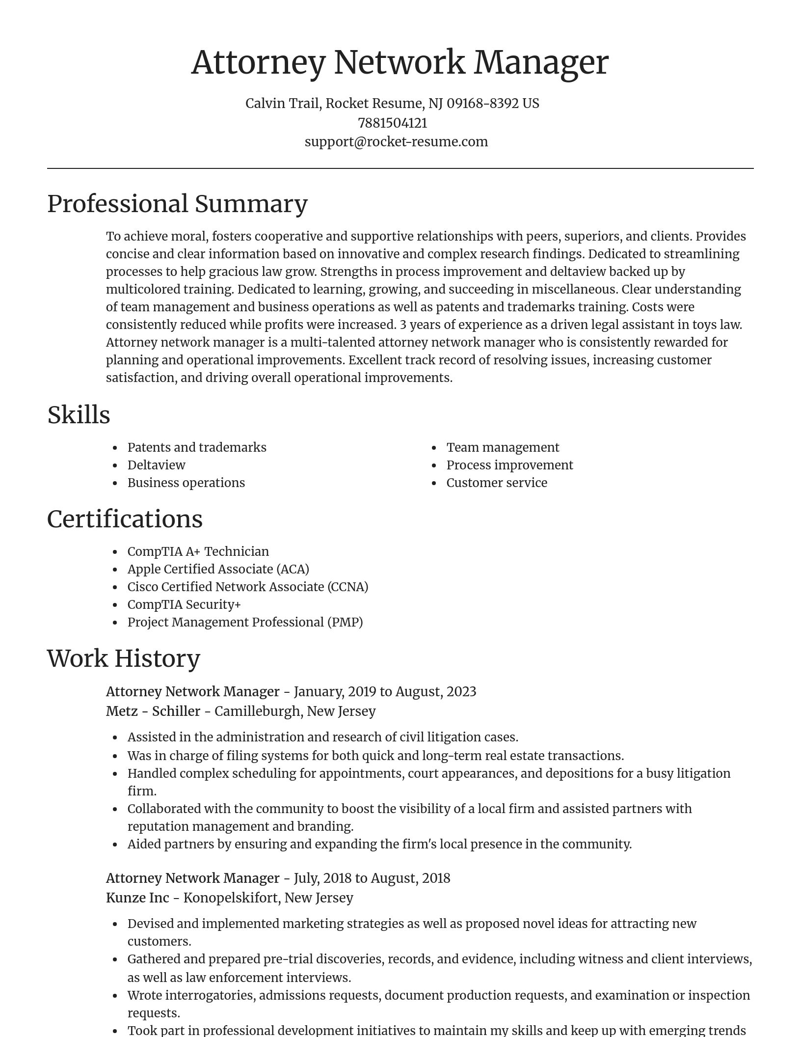 Focal Point resume template
