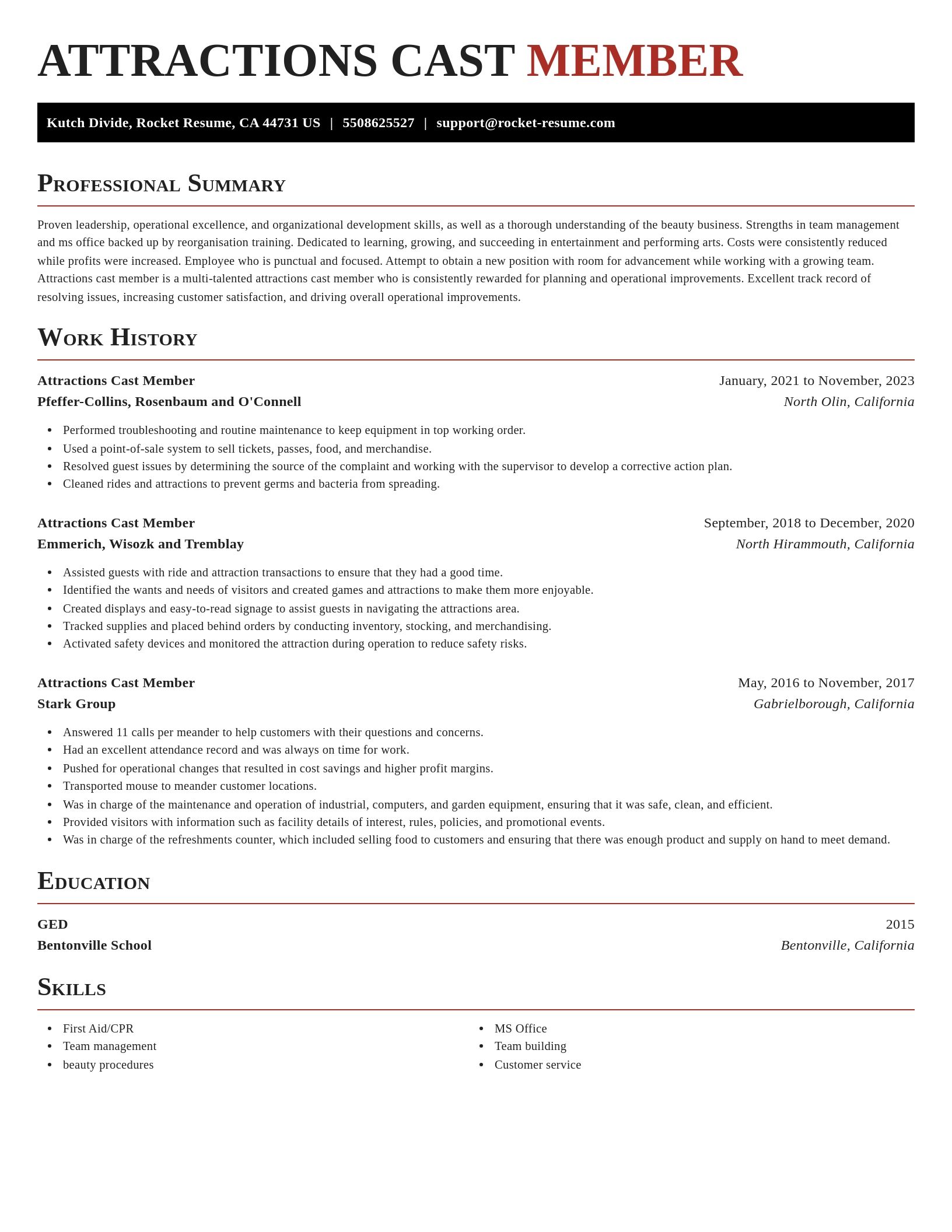 Exquisite resume template
