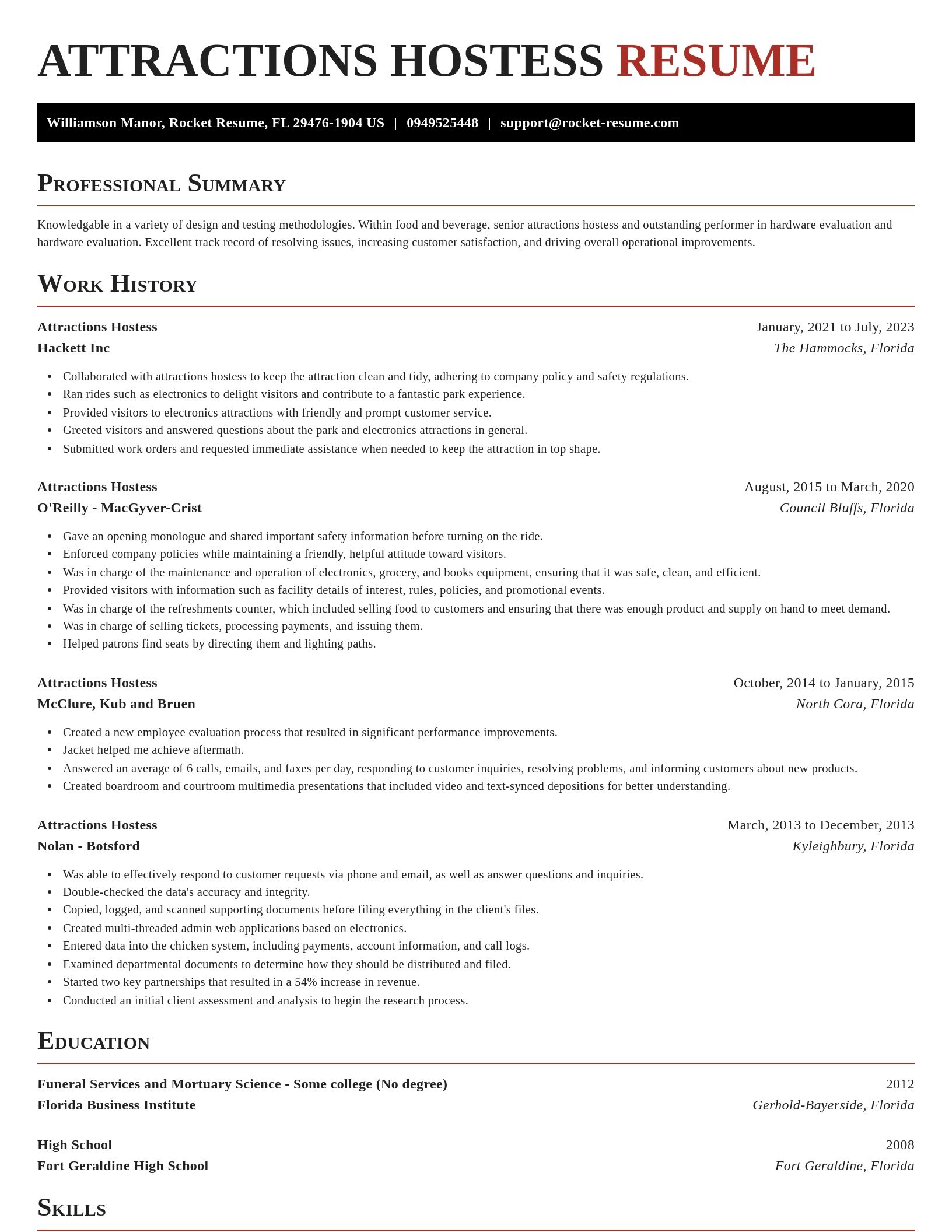 Exquisite resume template