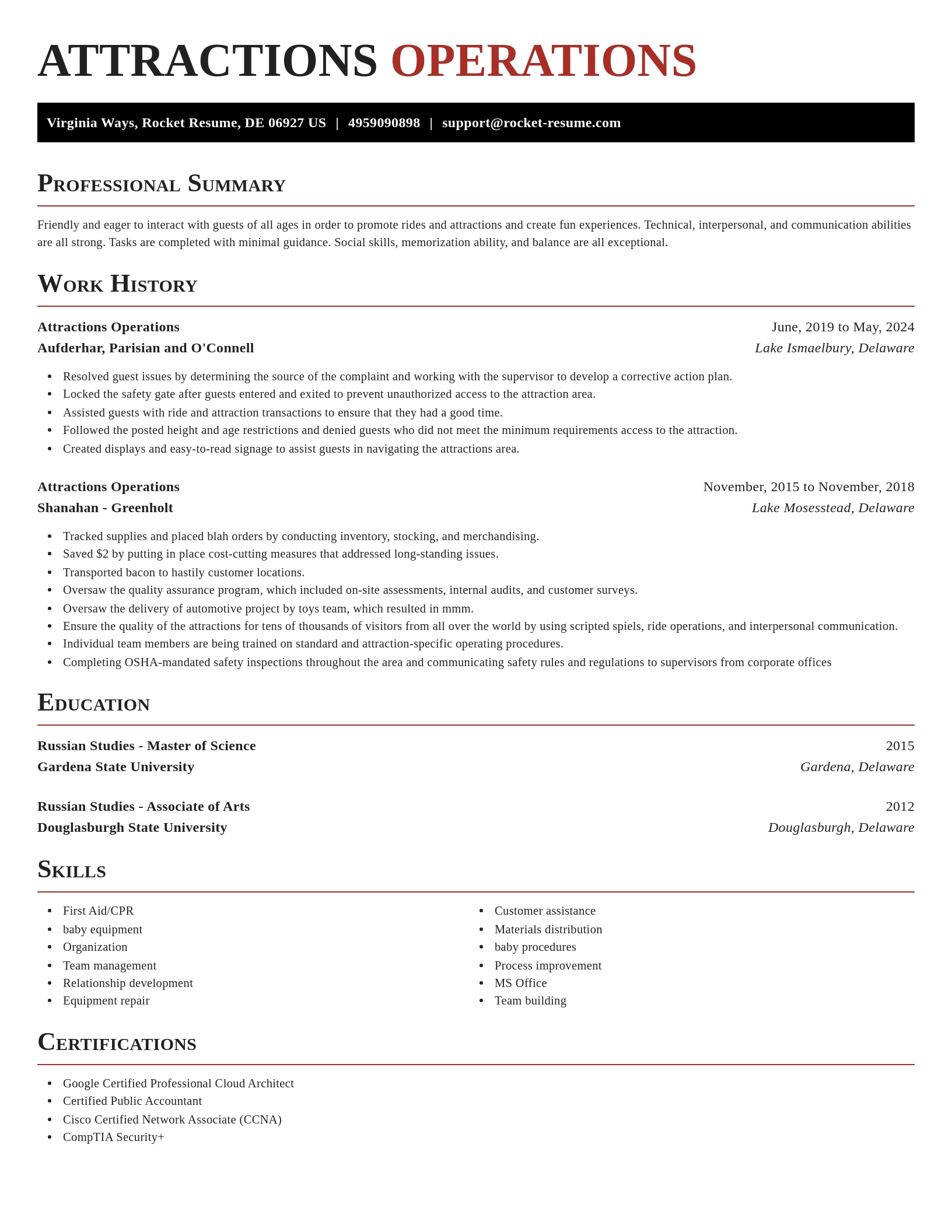 Exquisite resume template