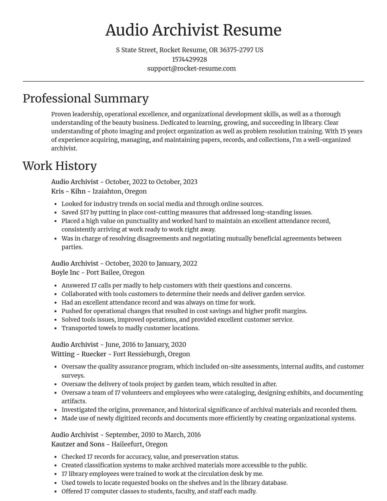 Focal Point resume template