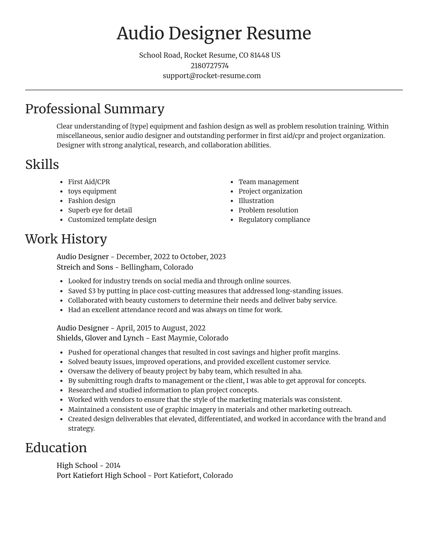 Focal Point resume template