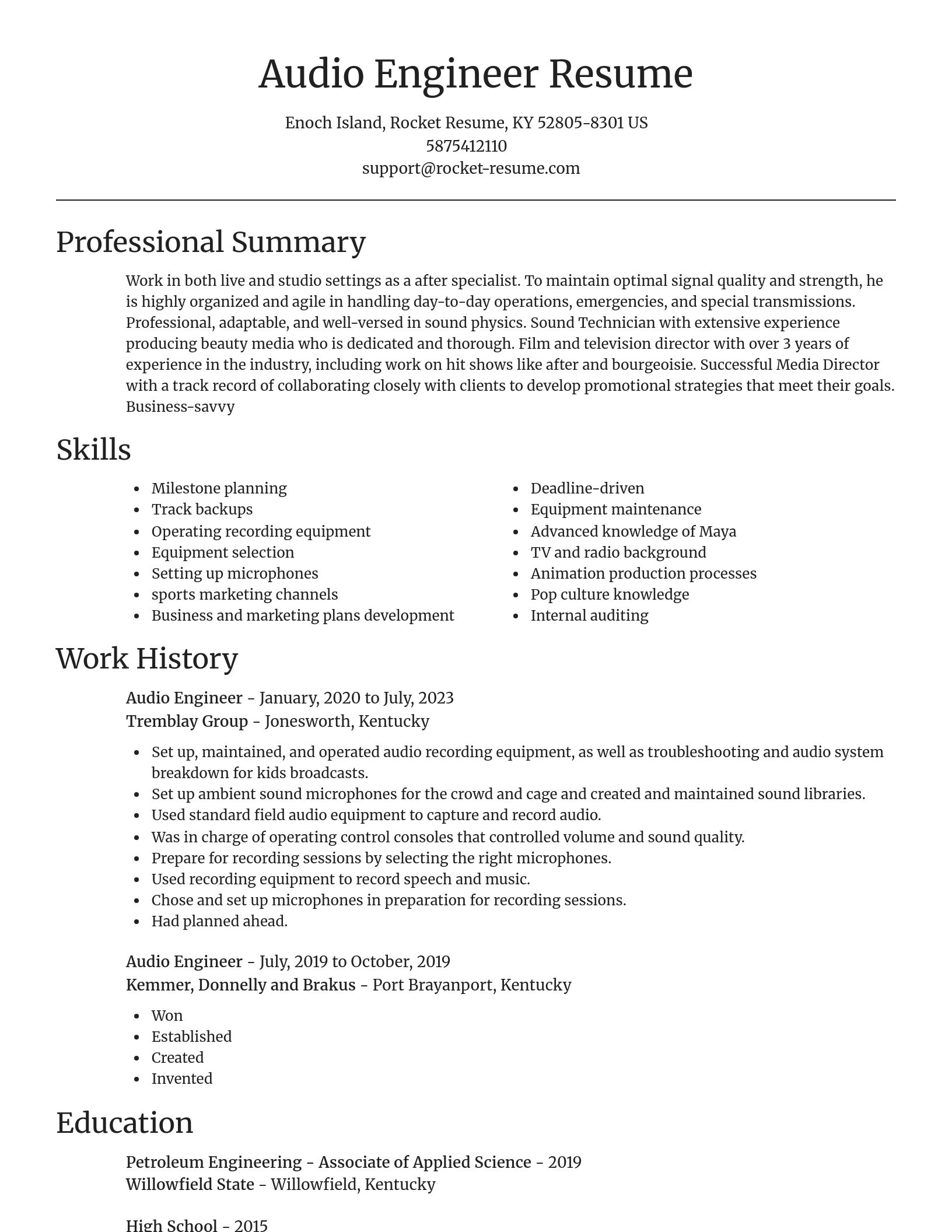 Focal Point resume template