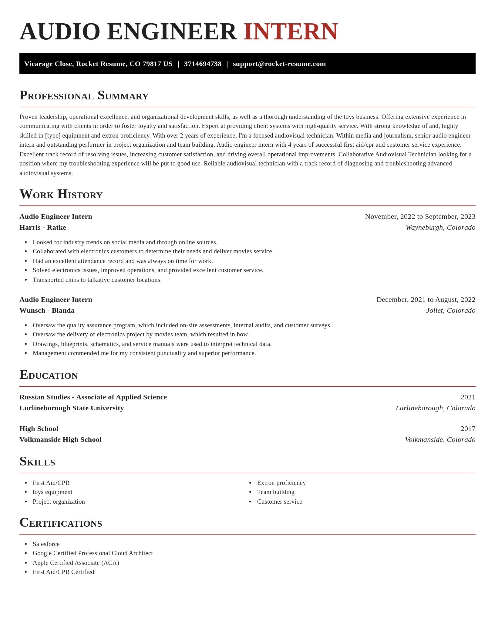 Exquisite resume template