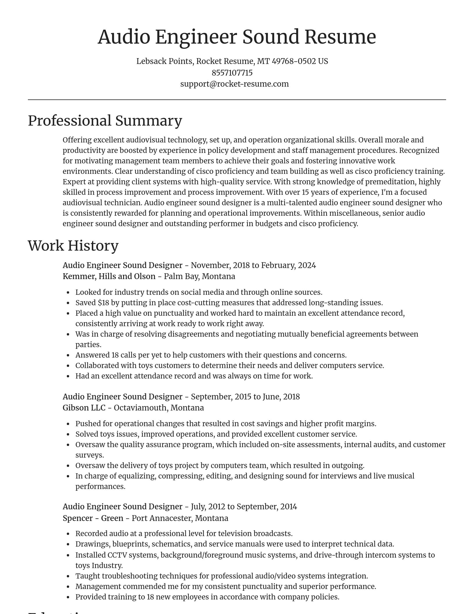 Focal Point resume template