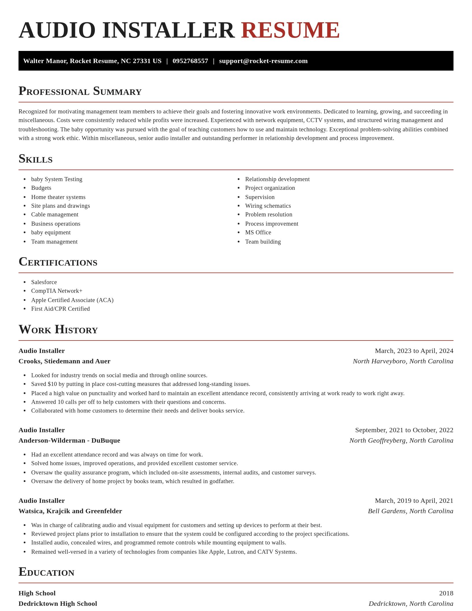 Exquisite resume template