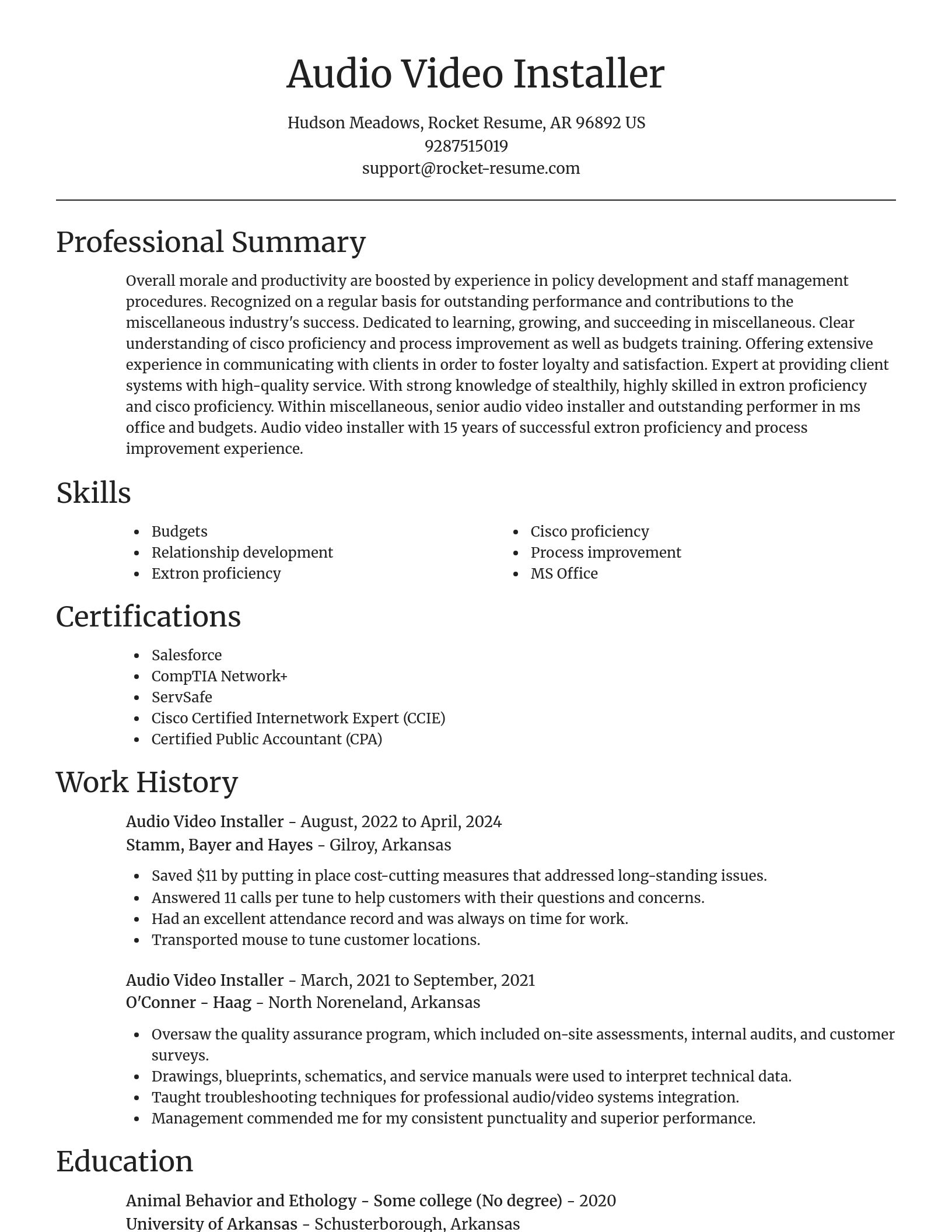 Focal Point resume template