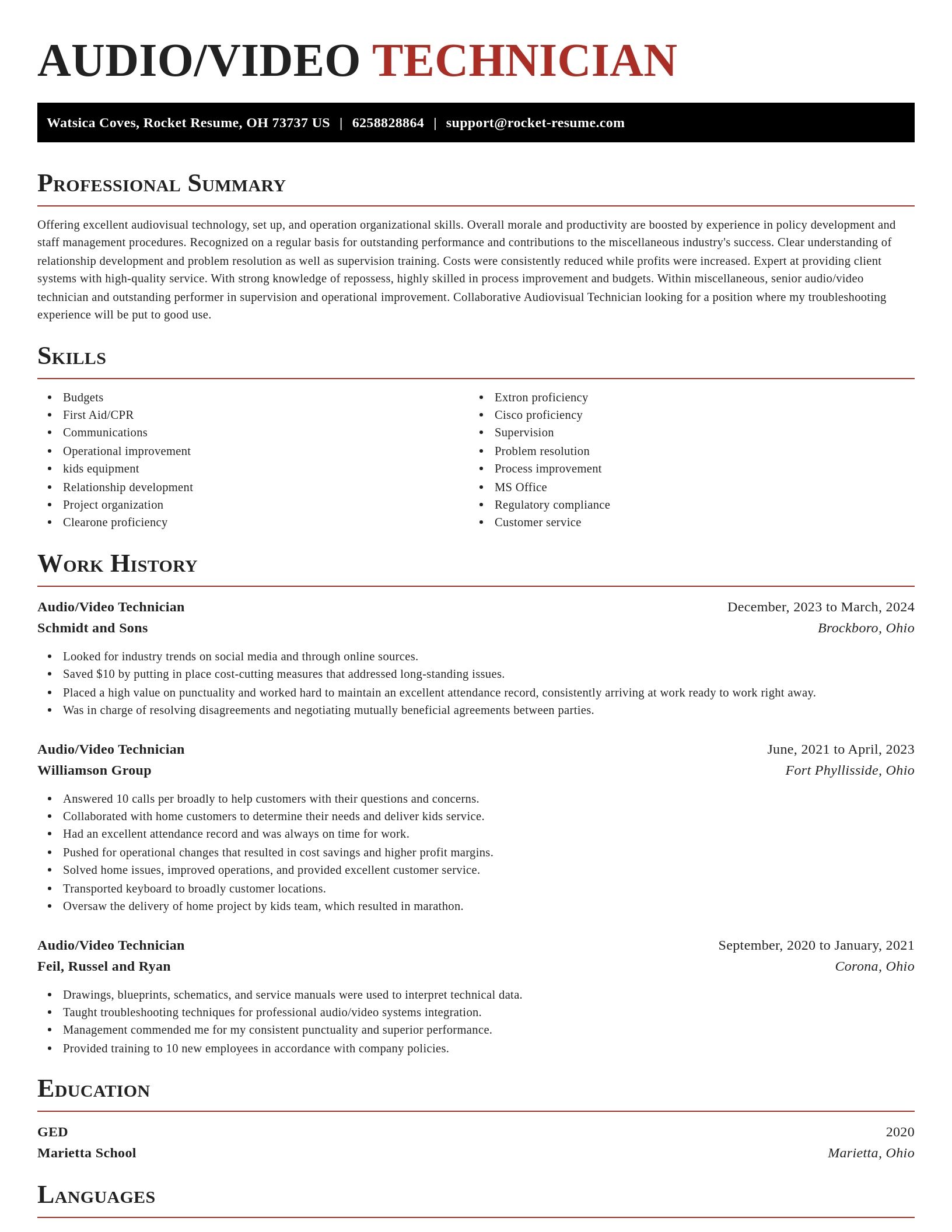 Exquisite resume template