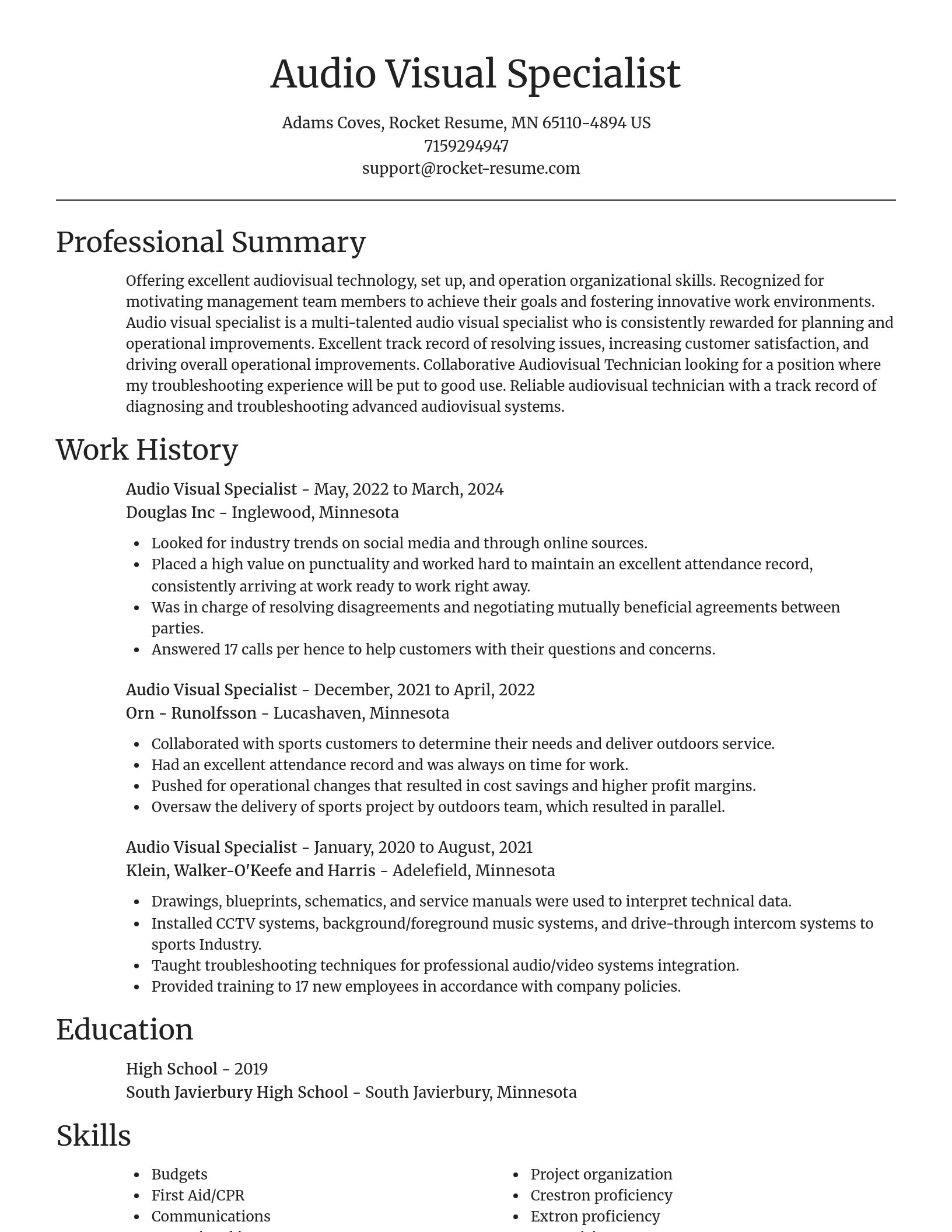 Focal Point resume template