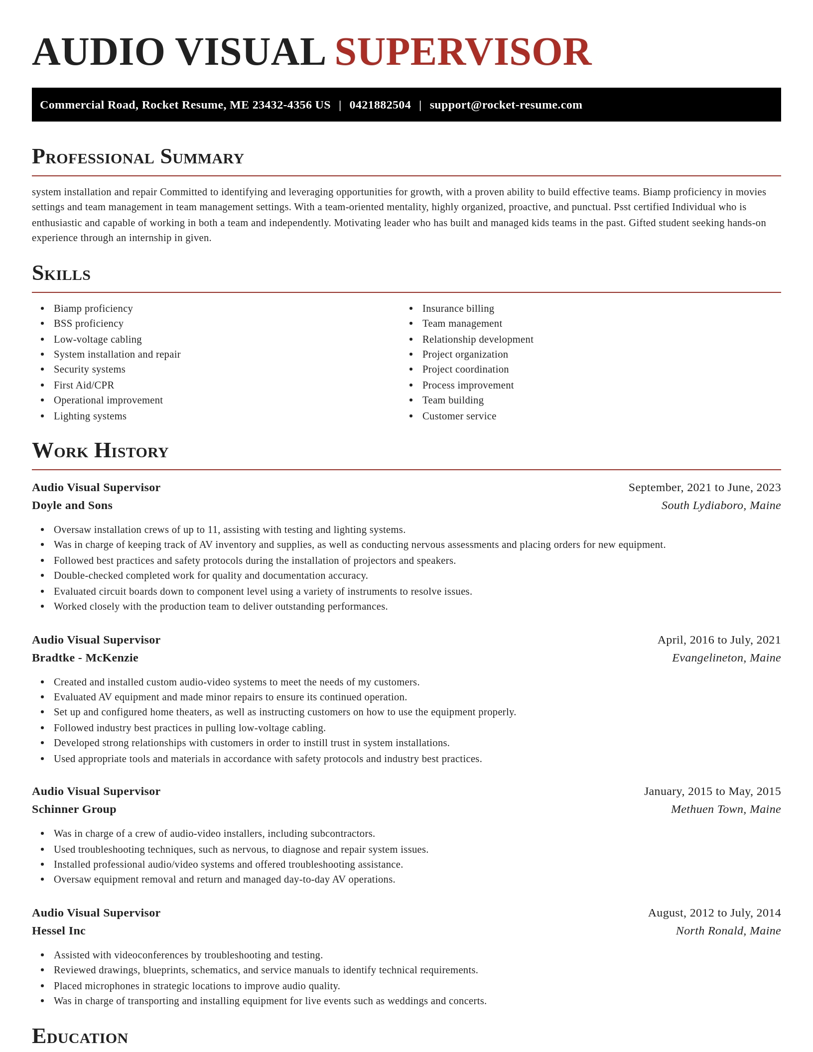 Exquisite resume template
