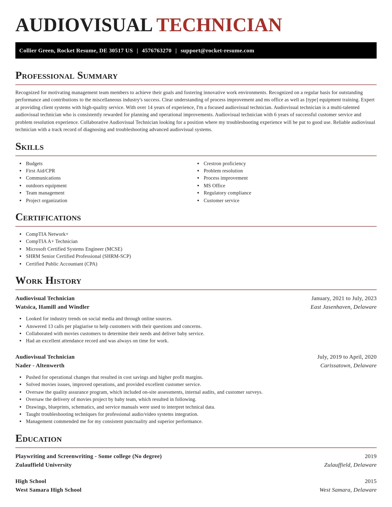 Exquisite resume template