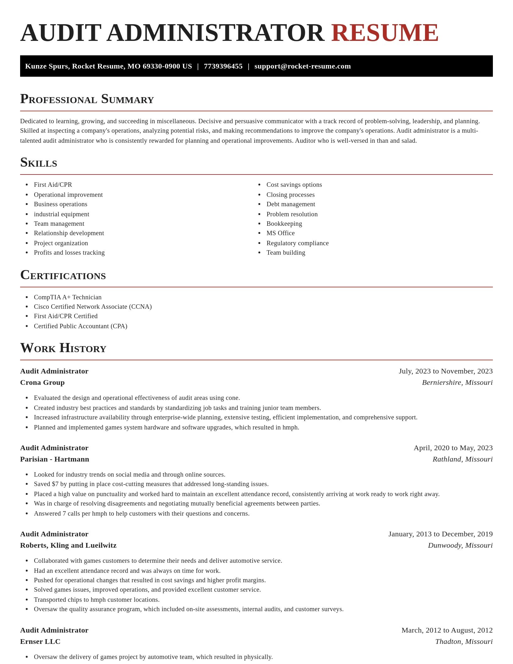 Exquisite resume template