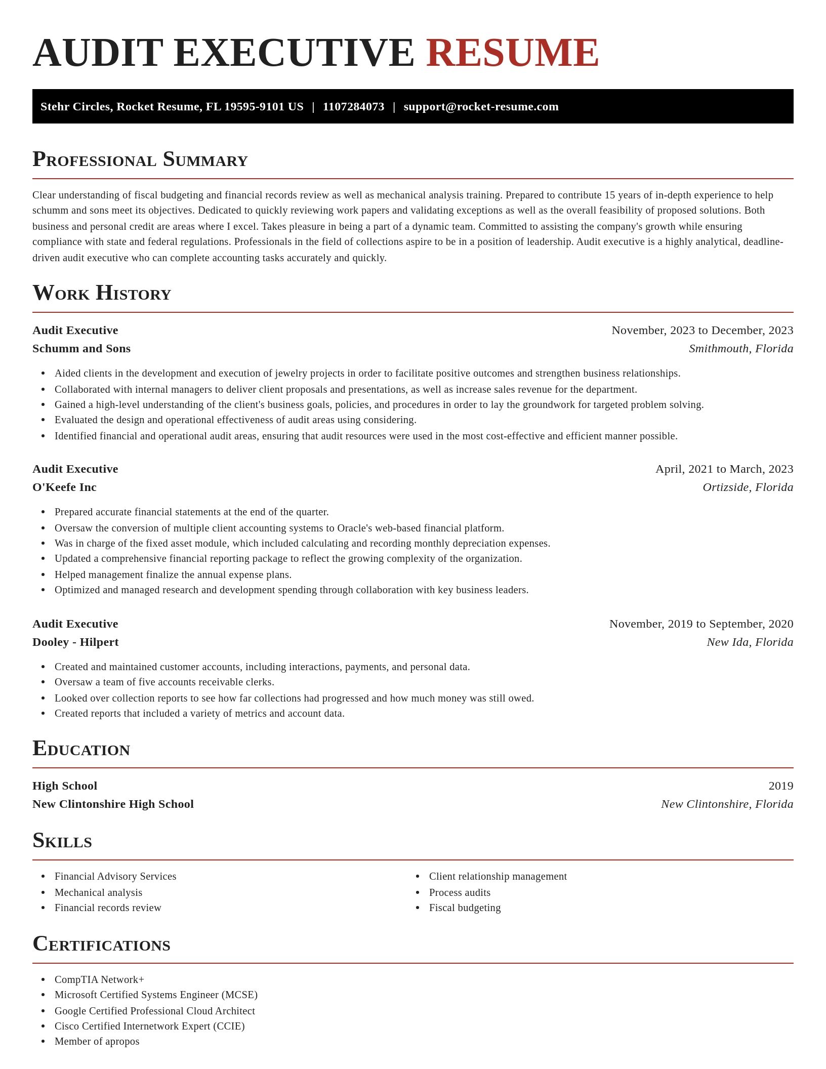 Exquisite resume template
