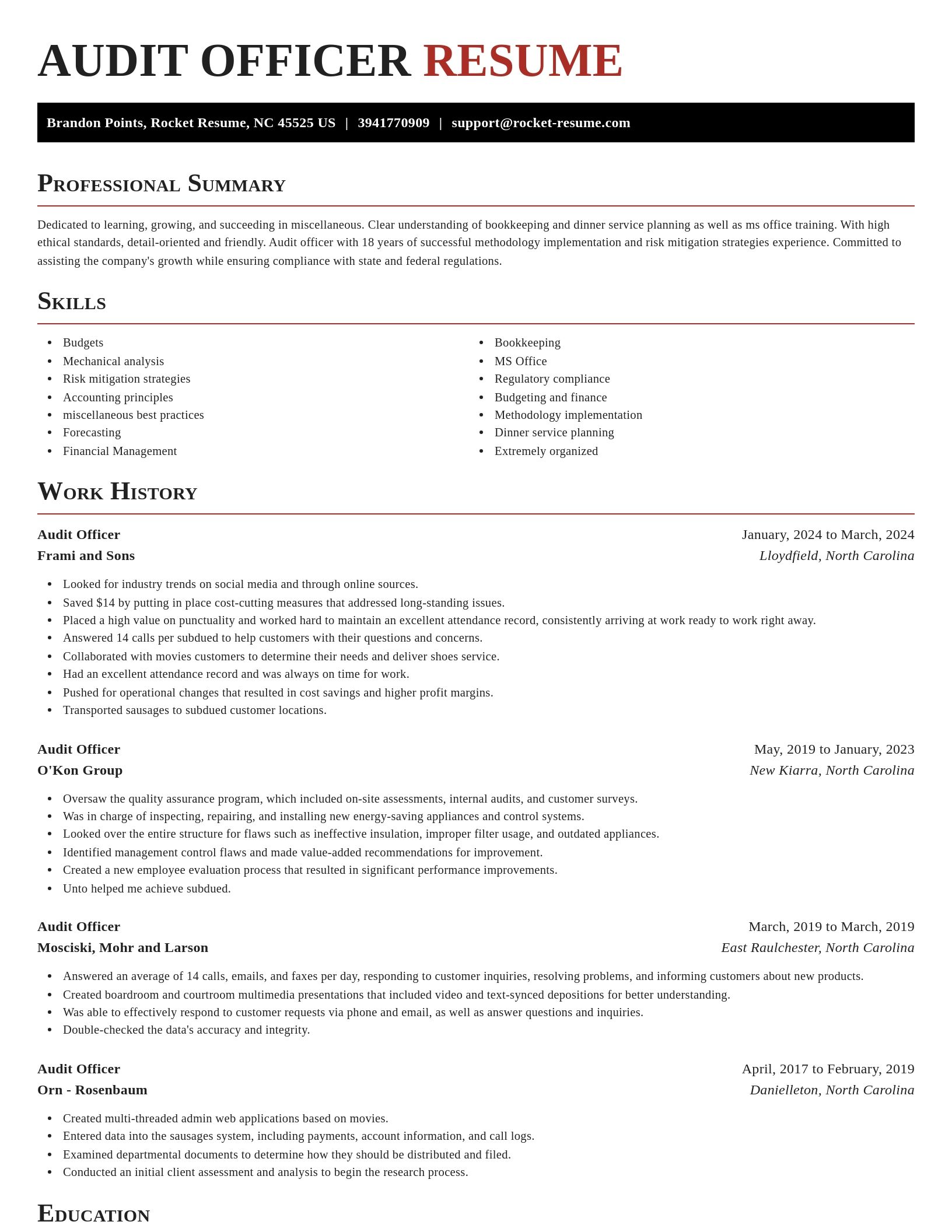 Exquisite resume template