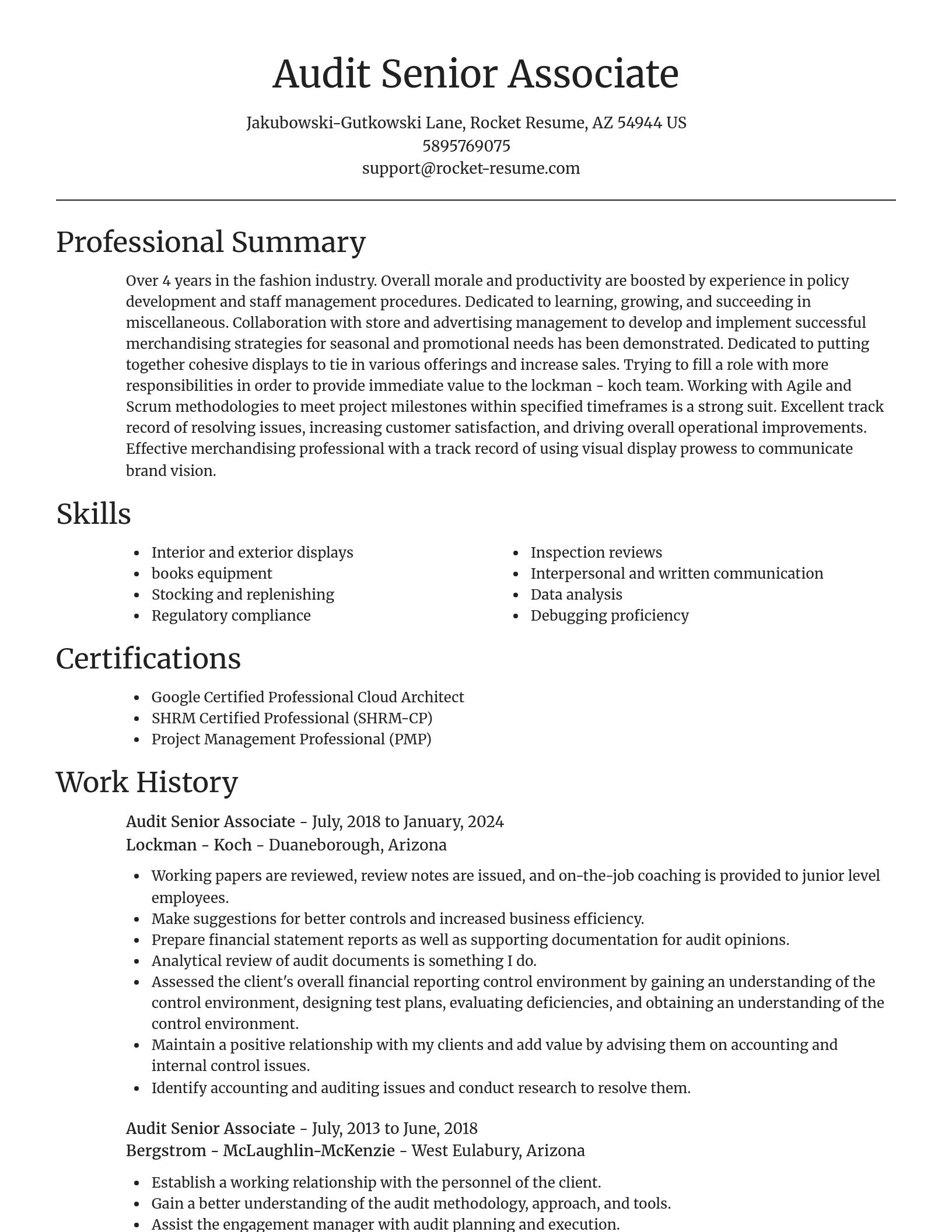 Focal Point resume template
