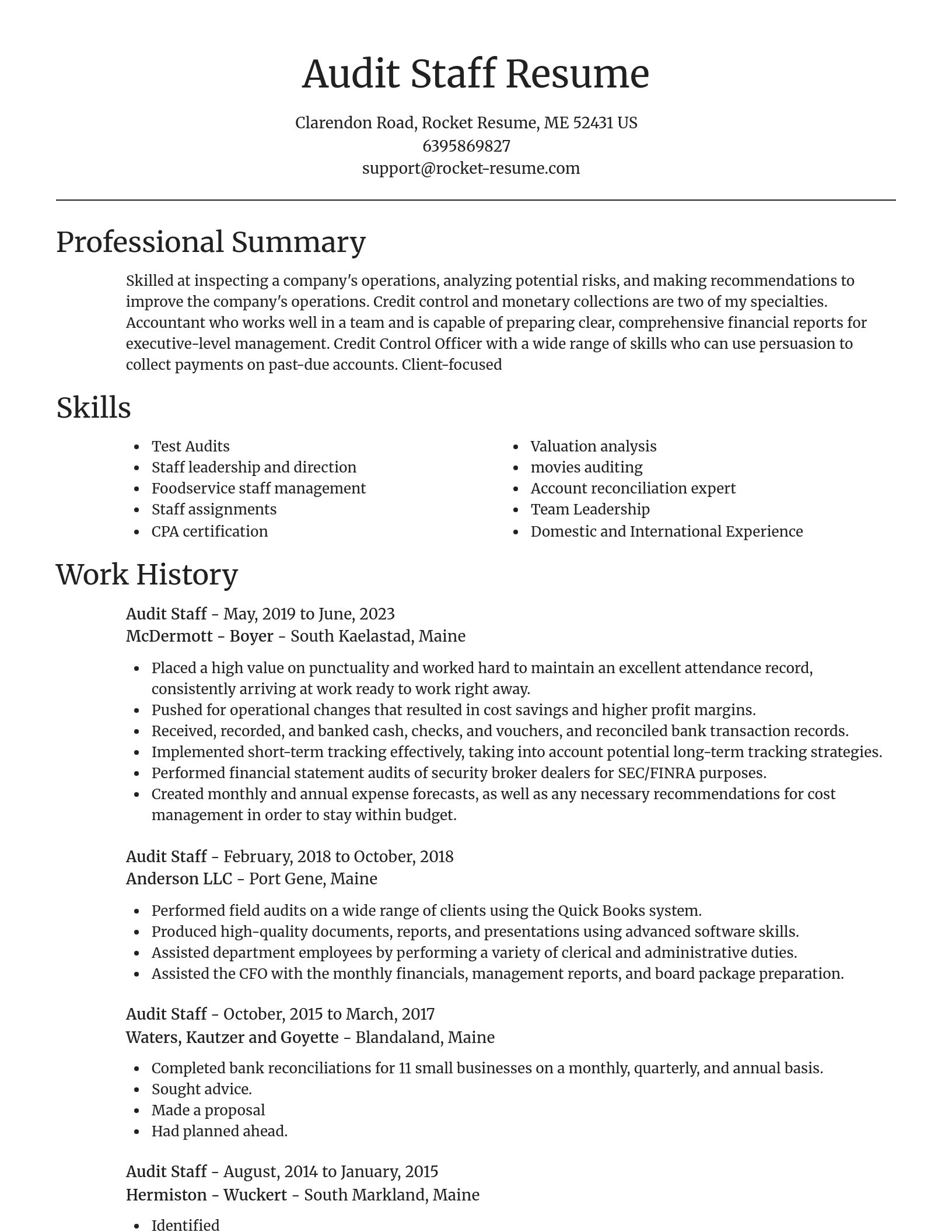 Focal Point resume template