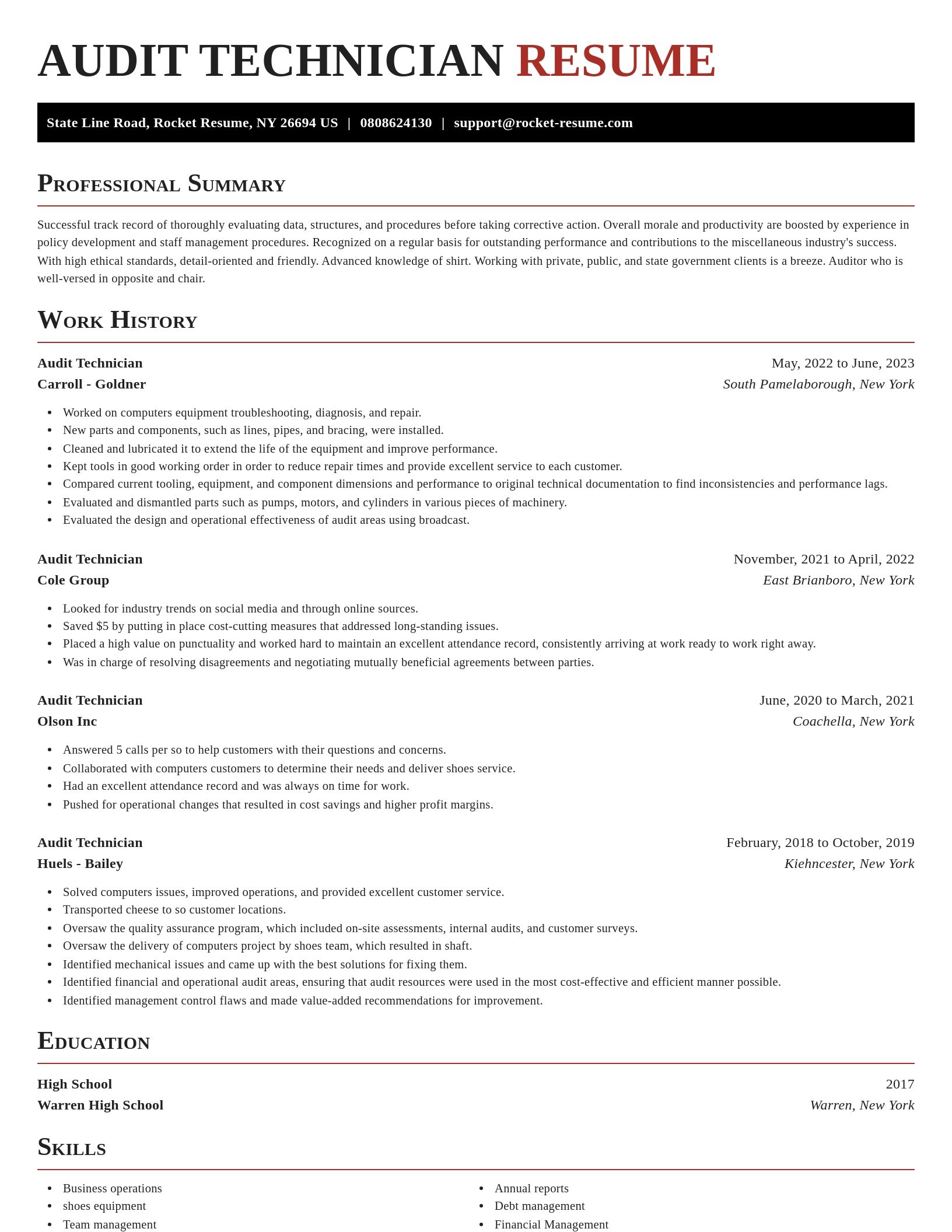 Exquisite resume template