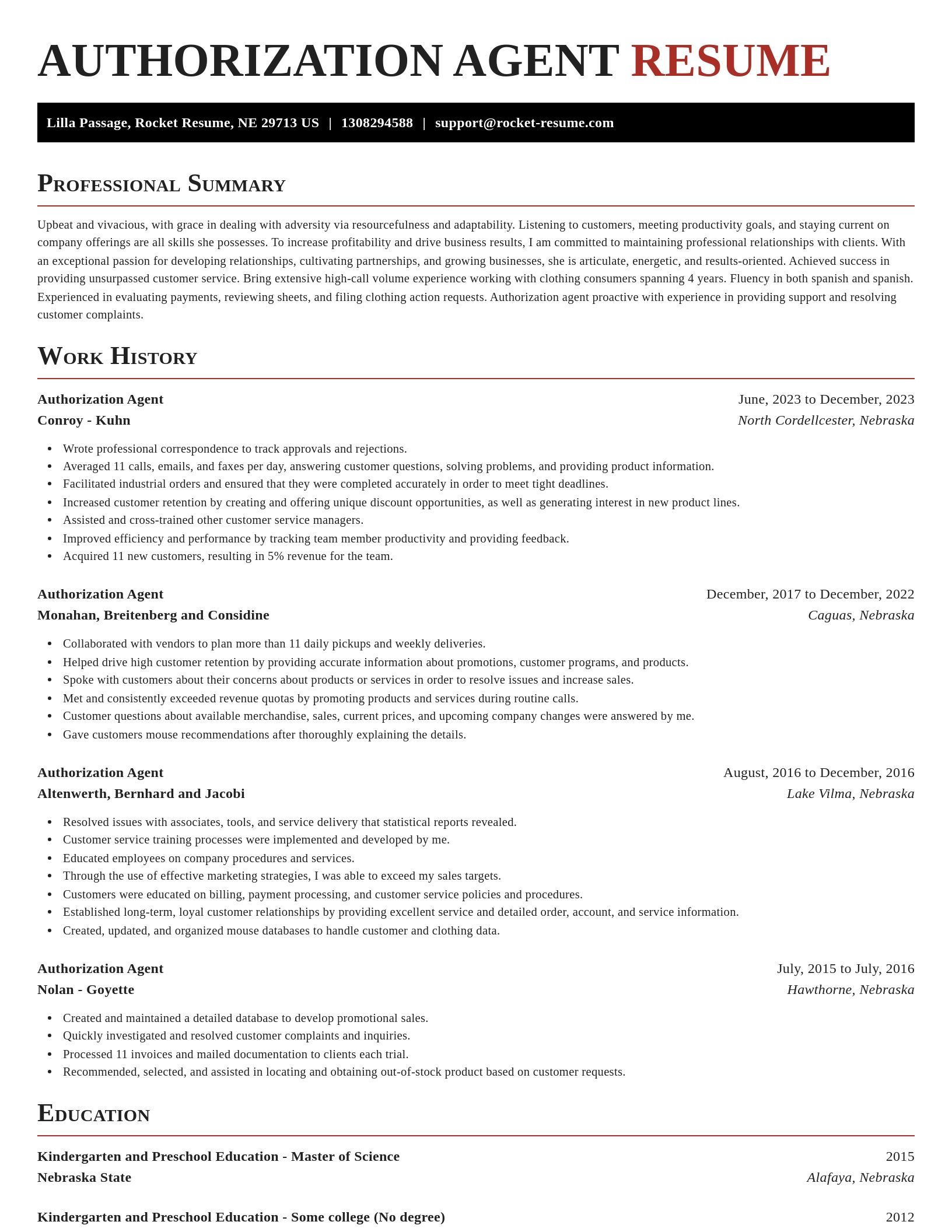Exquisite resume template