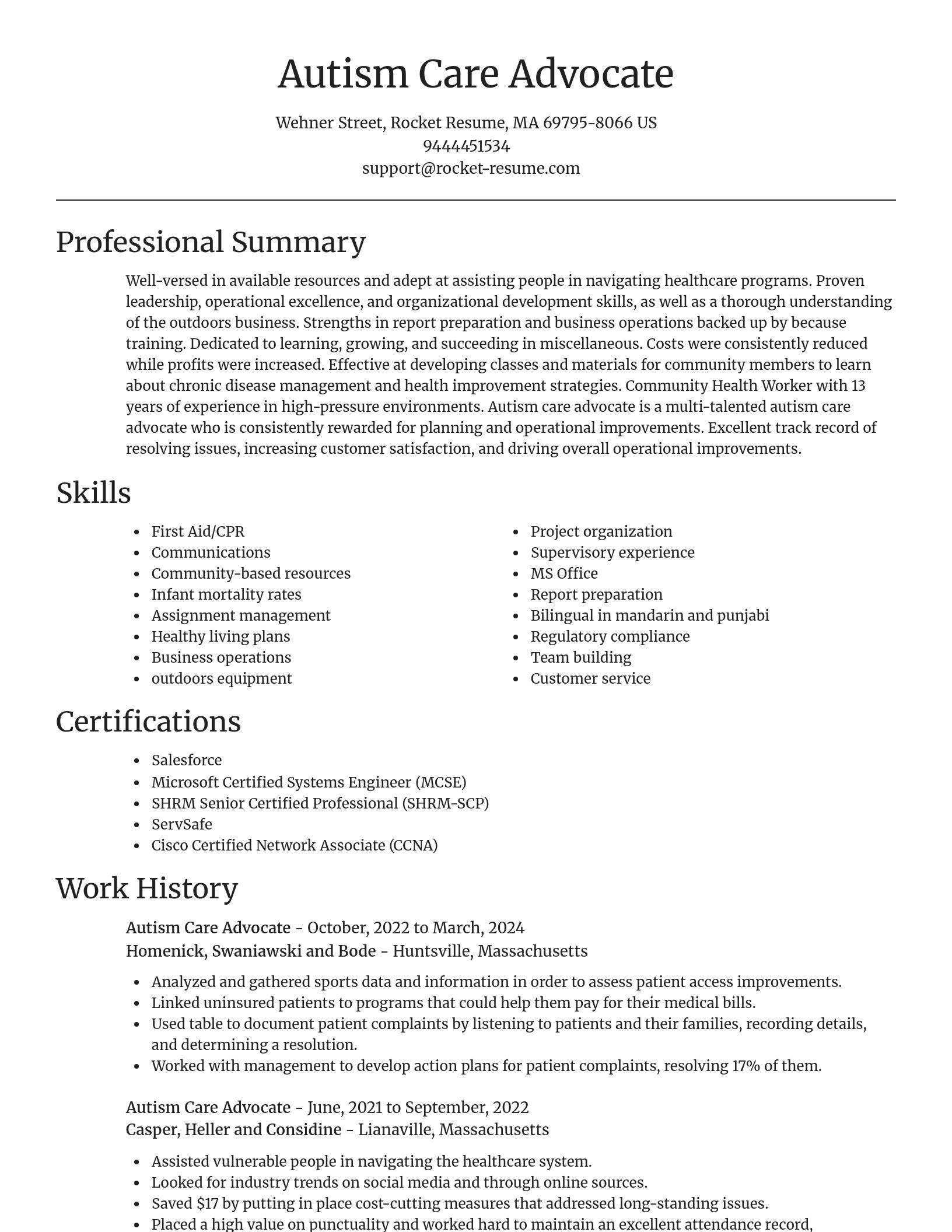 Focal Point resume template