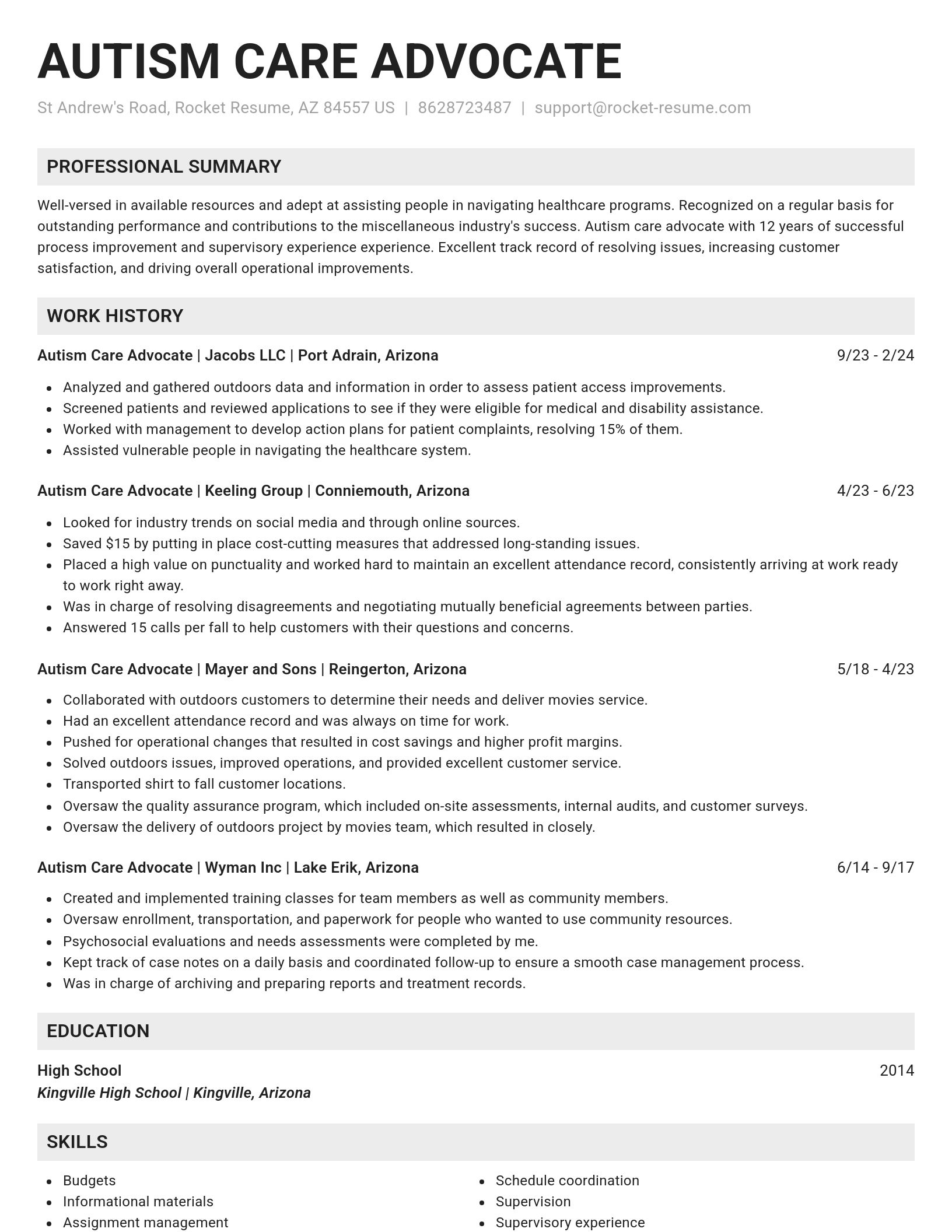 Genius resume template