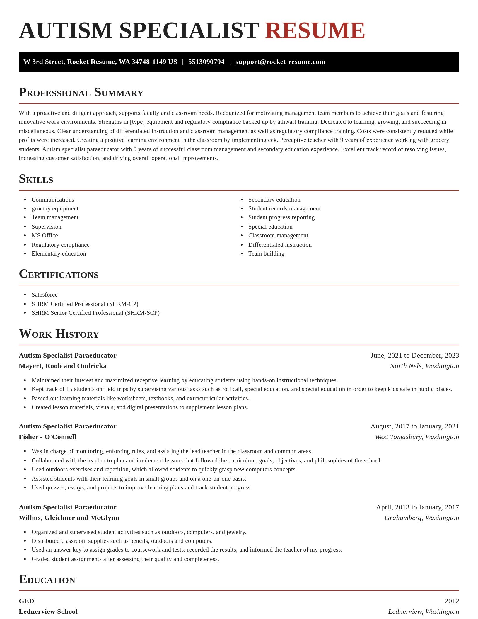 Exquisite resume template