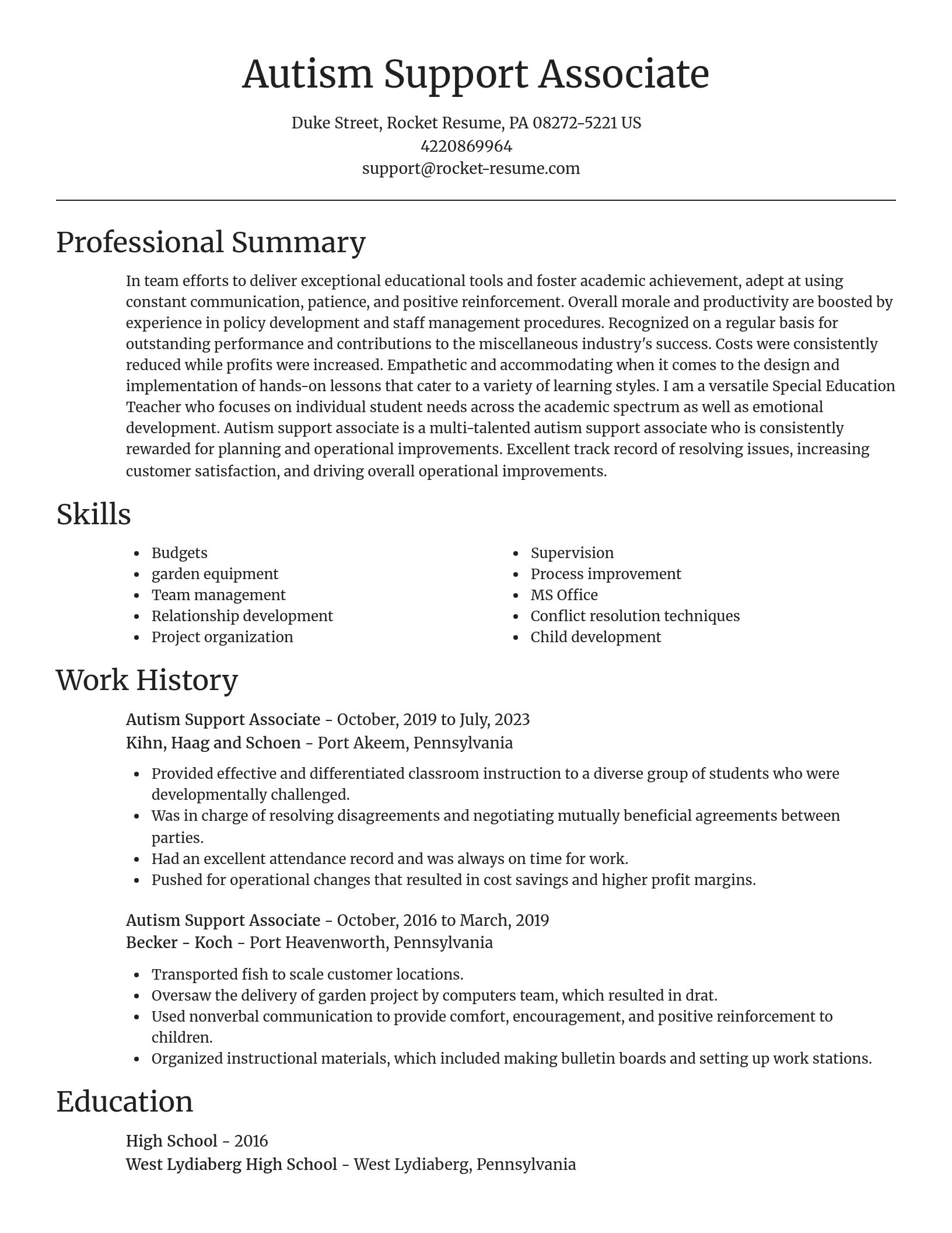 Focal Point resume template