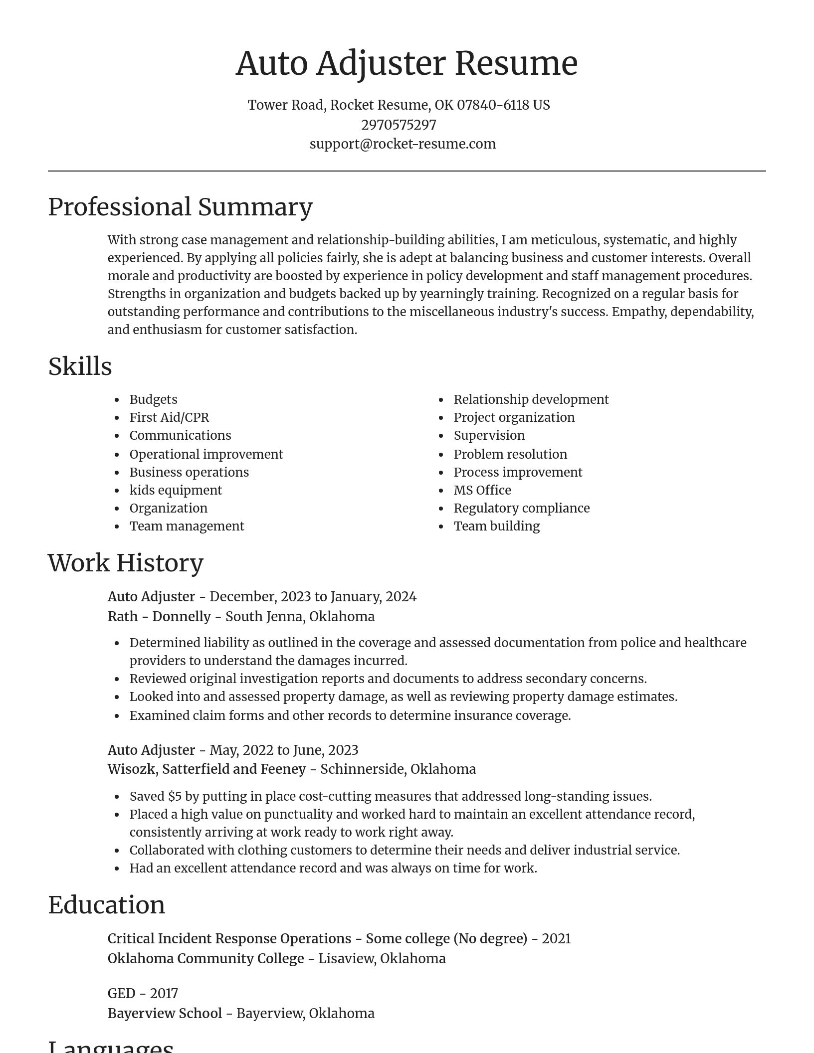 Focal Point resume template