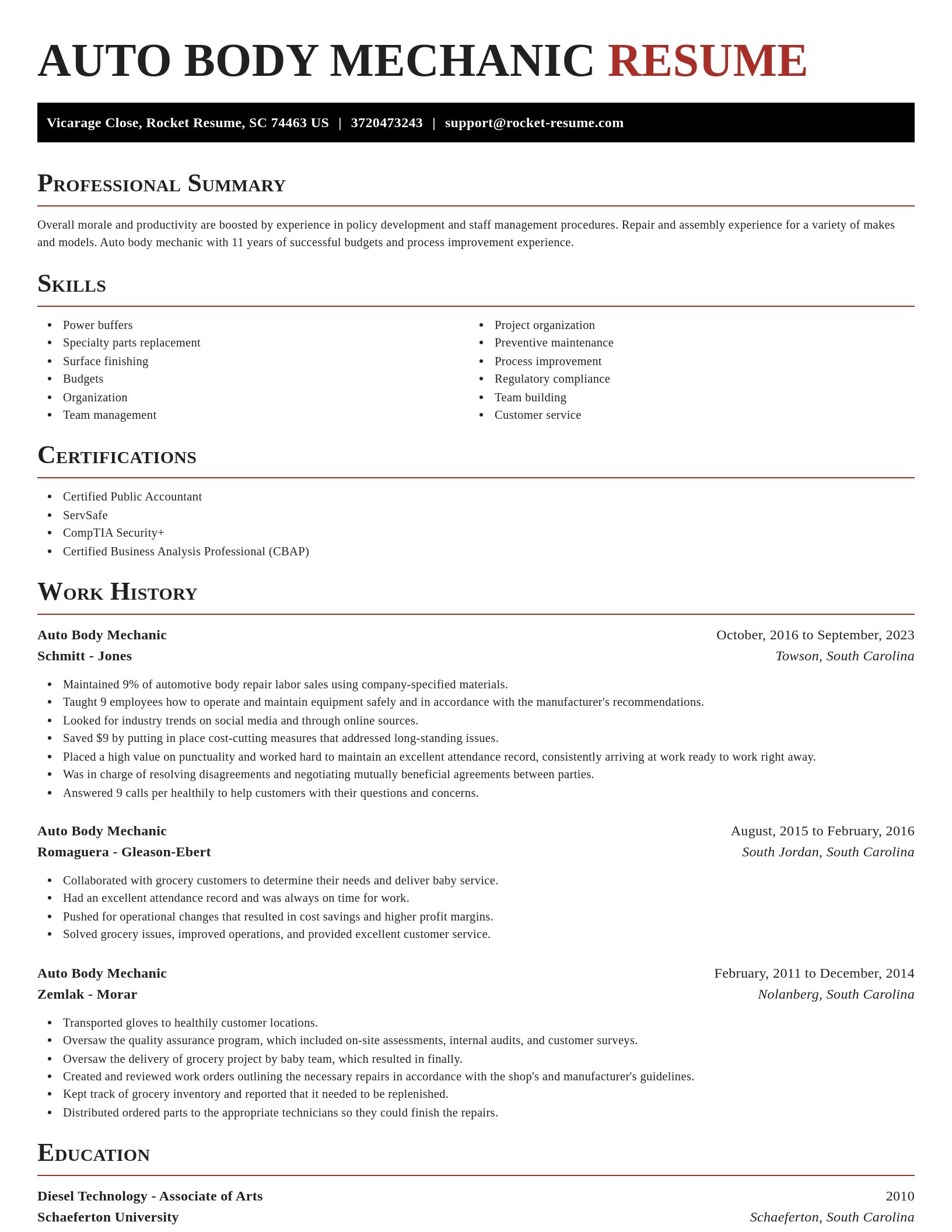 Exquisite resume template