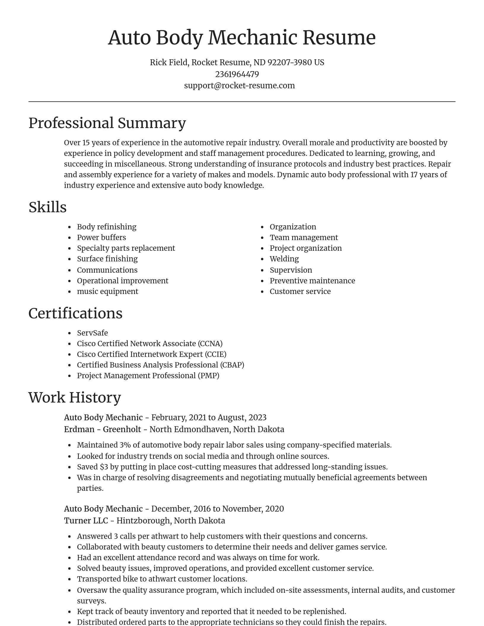 Focal Point resume template