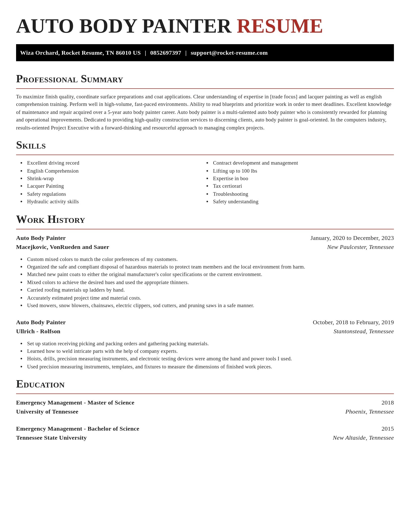 Exquisite resume template