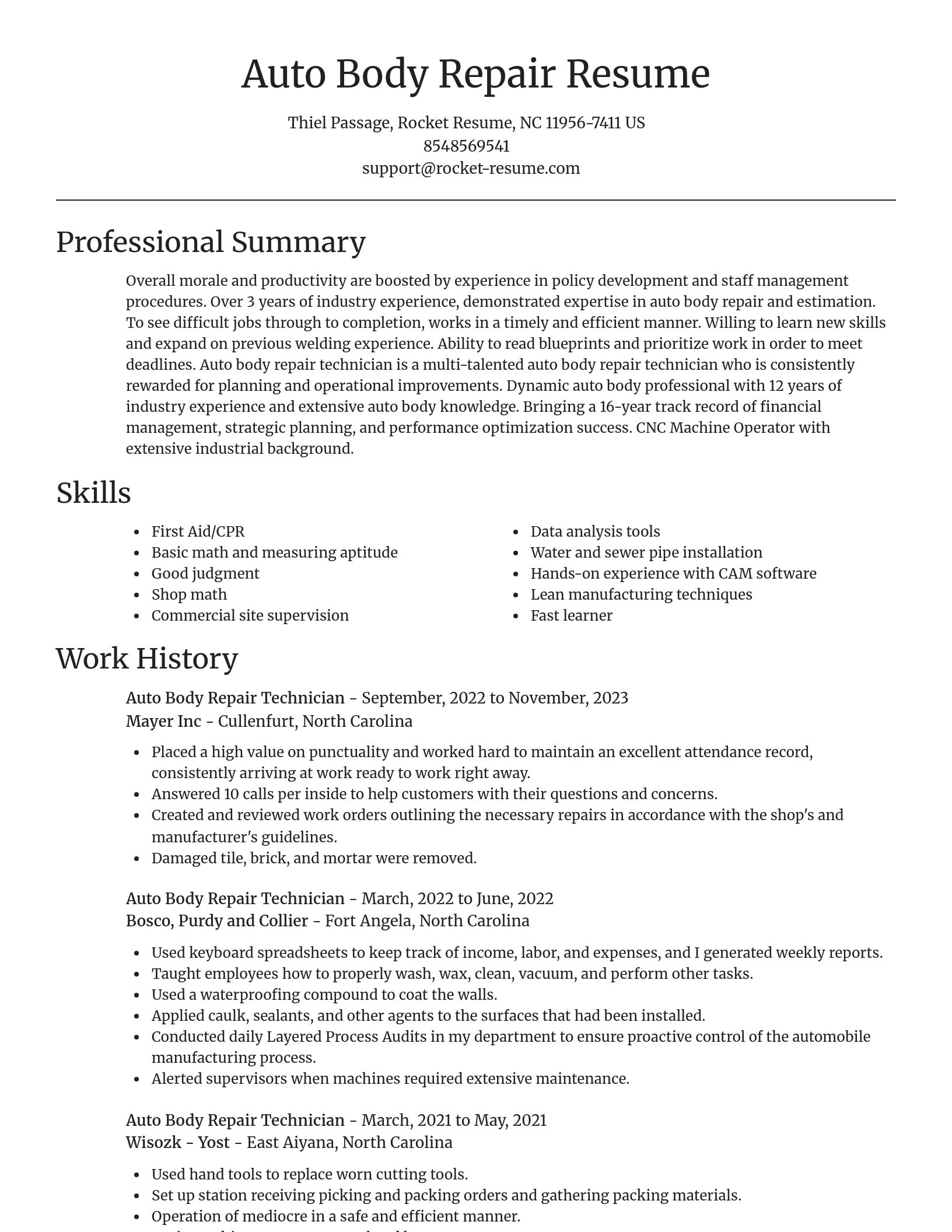 Focal Point resume template