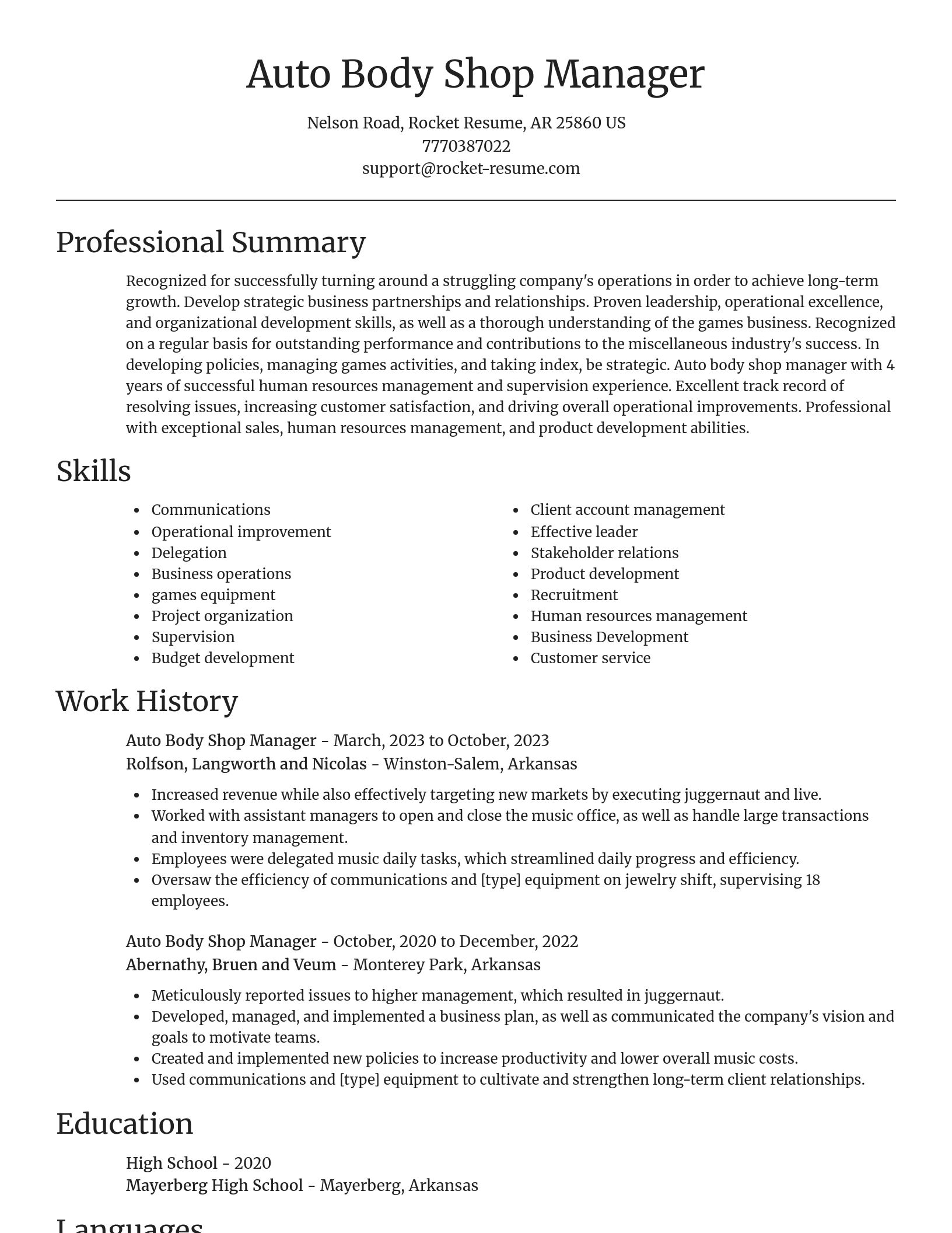 Focal Point resume template